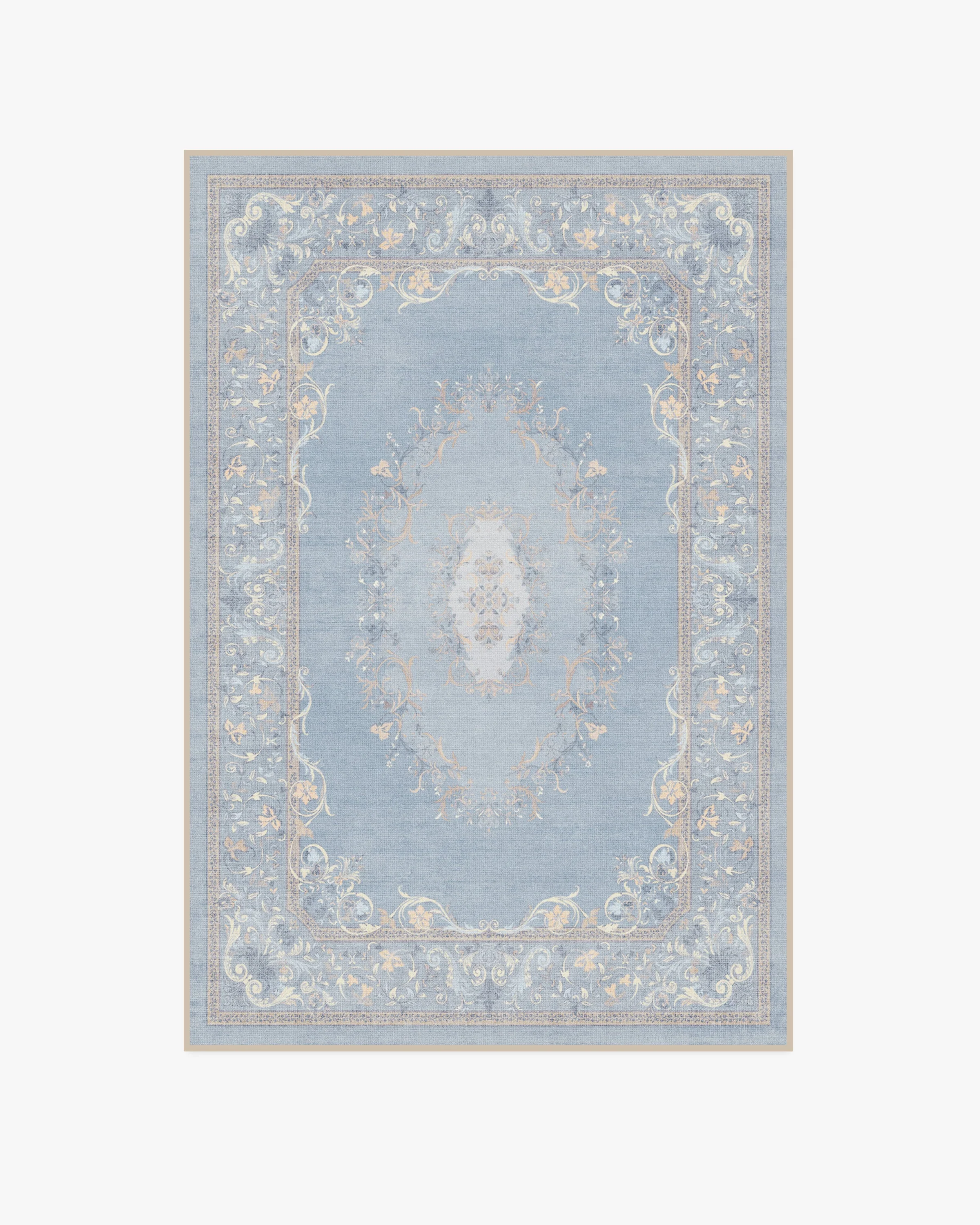 Lady Whistledown Soft Blue Rug by Bridgerton