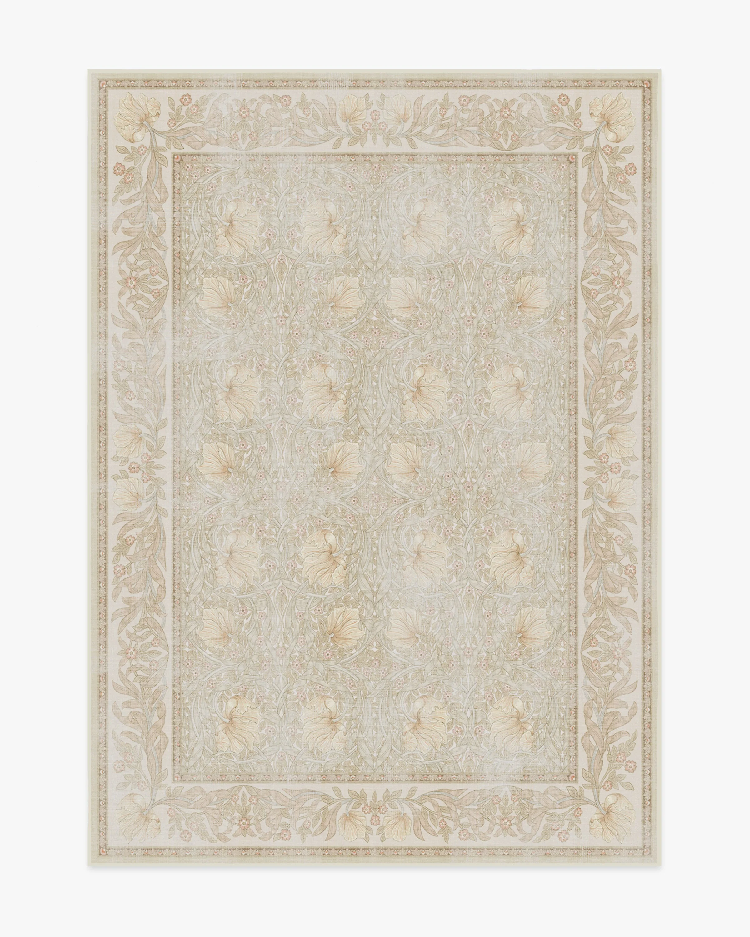 Pimpernel Vintage Blush Flatwoven Rug by Morris & Co.