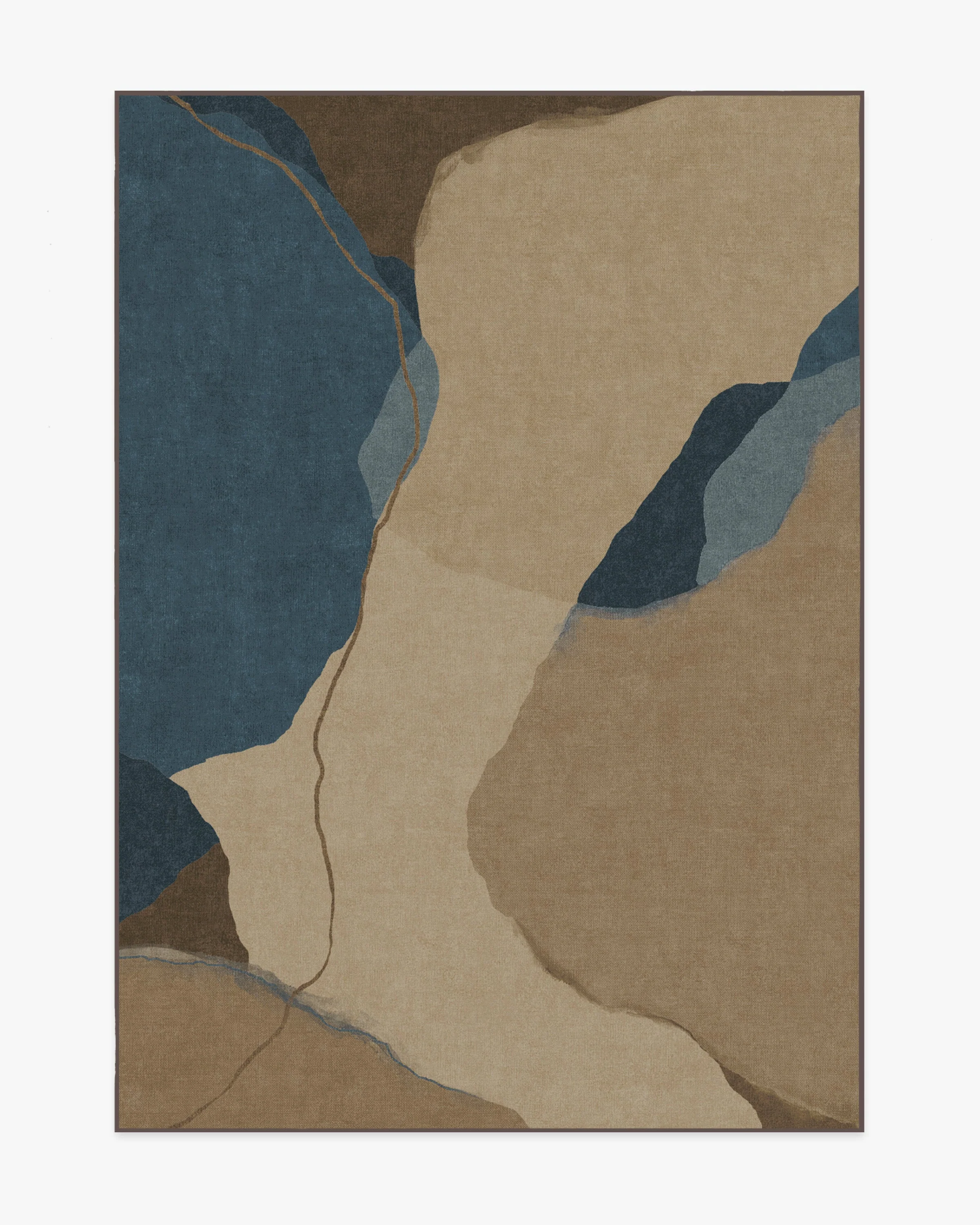 Loire Natural Denim Blue Rug by Nina Takesh