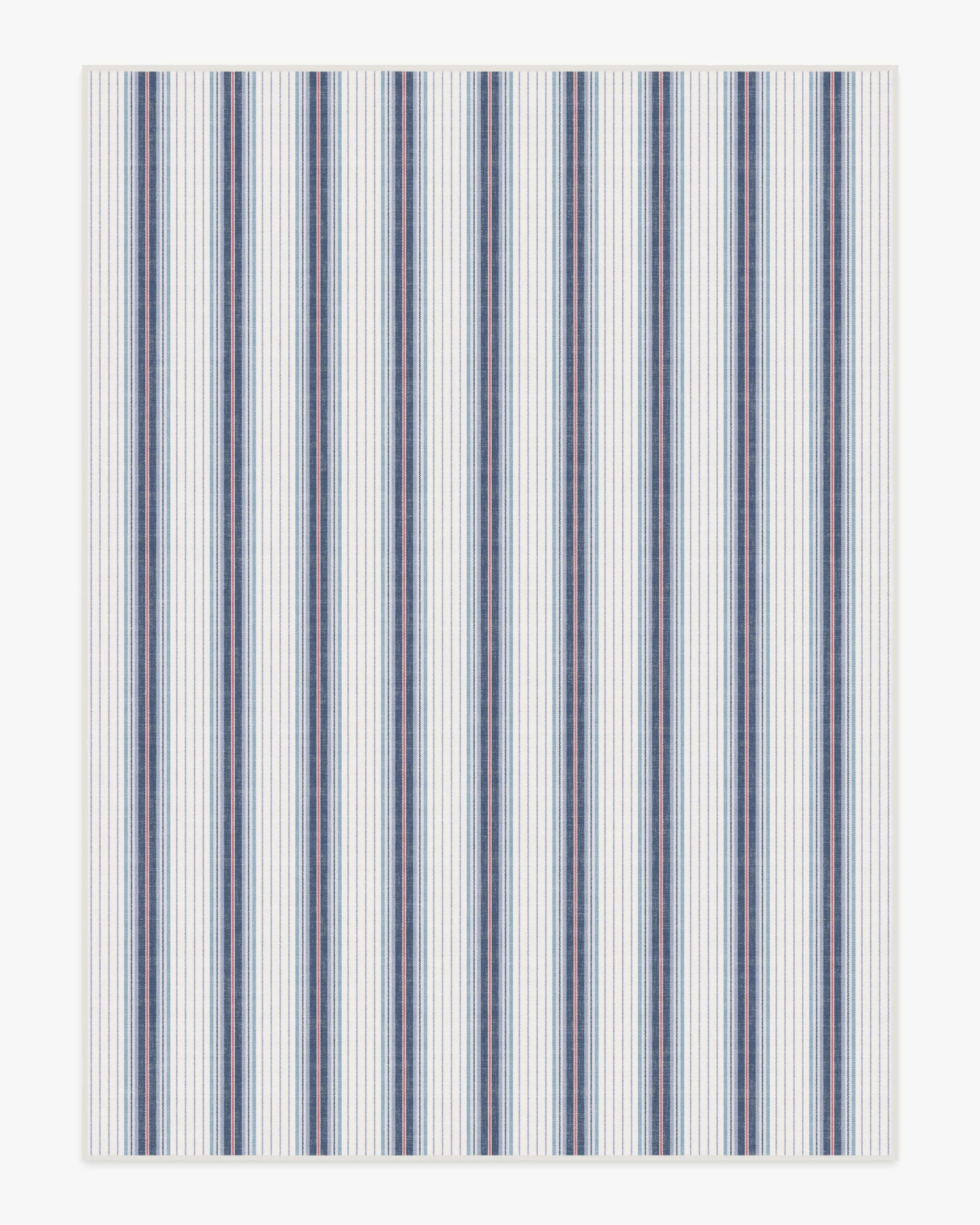 Cosette Stripe Ivory & Indigo Rug