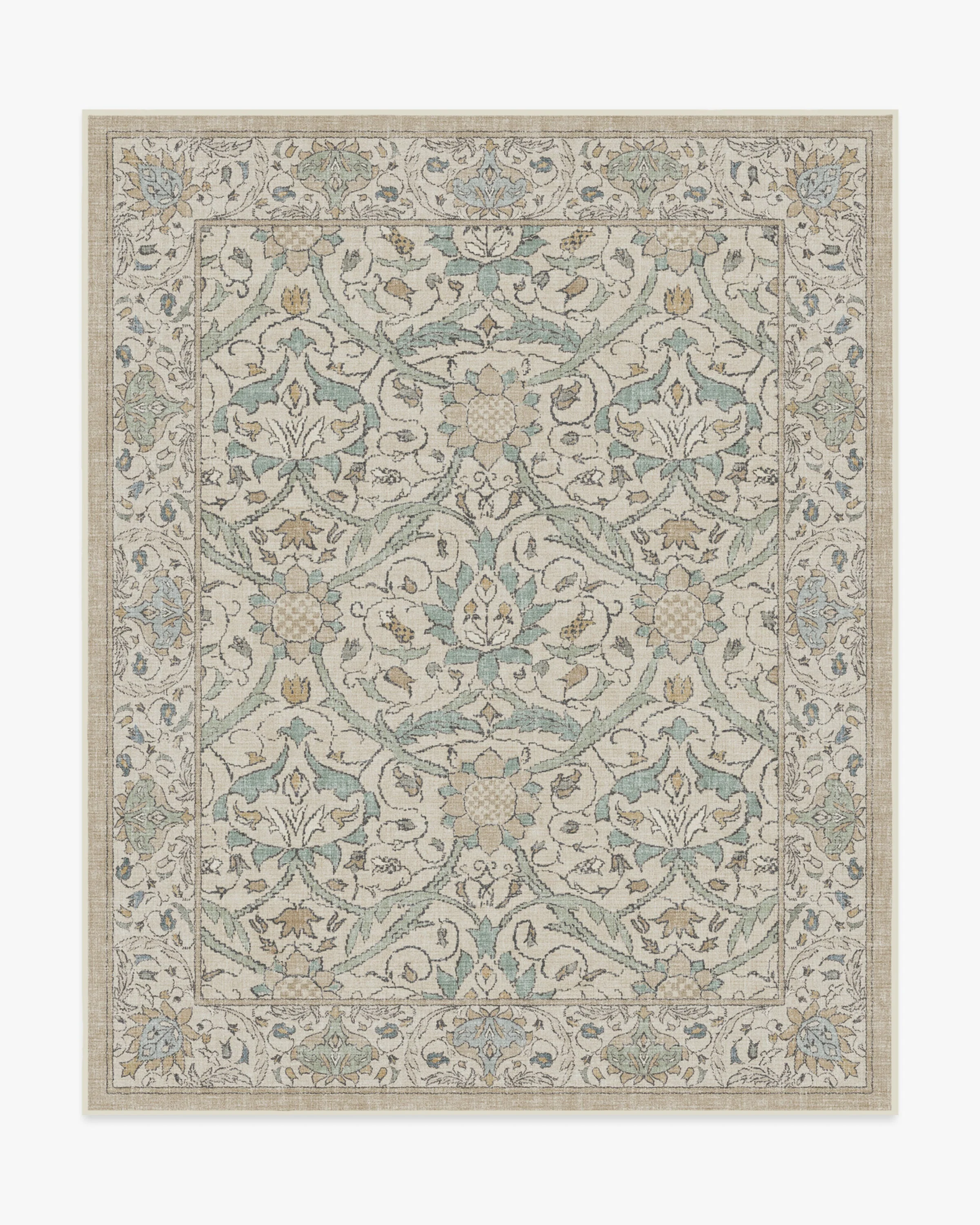 Montreal Natural Jade Flatwoven Rug by Morris & Co.