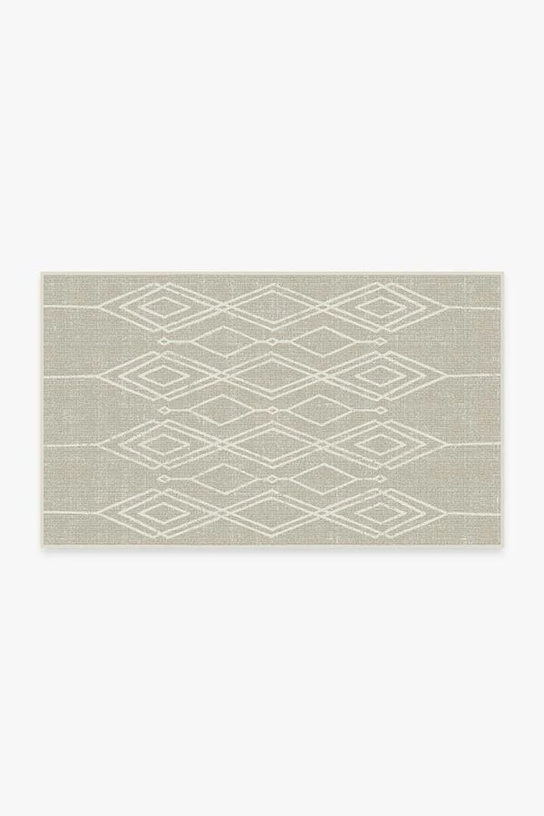Gemma Lattice Natural Outdoor Rug