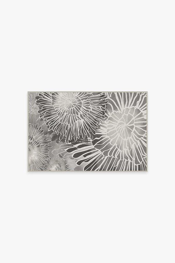 Chrysanthemum Ash Grey Rug