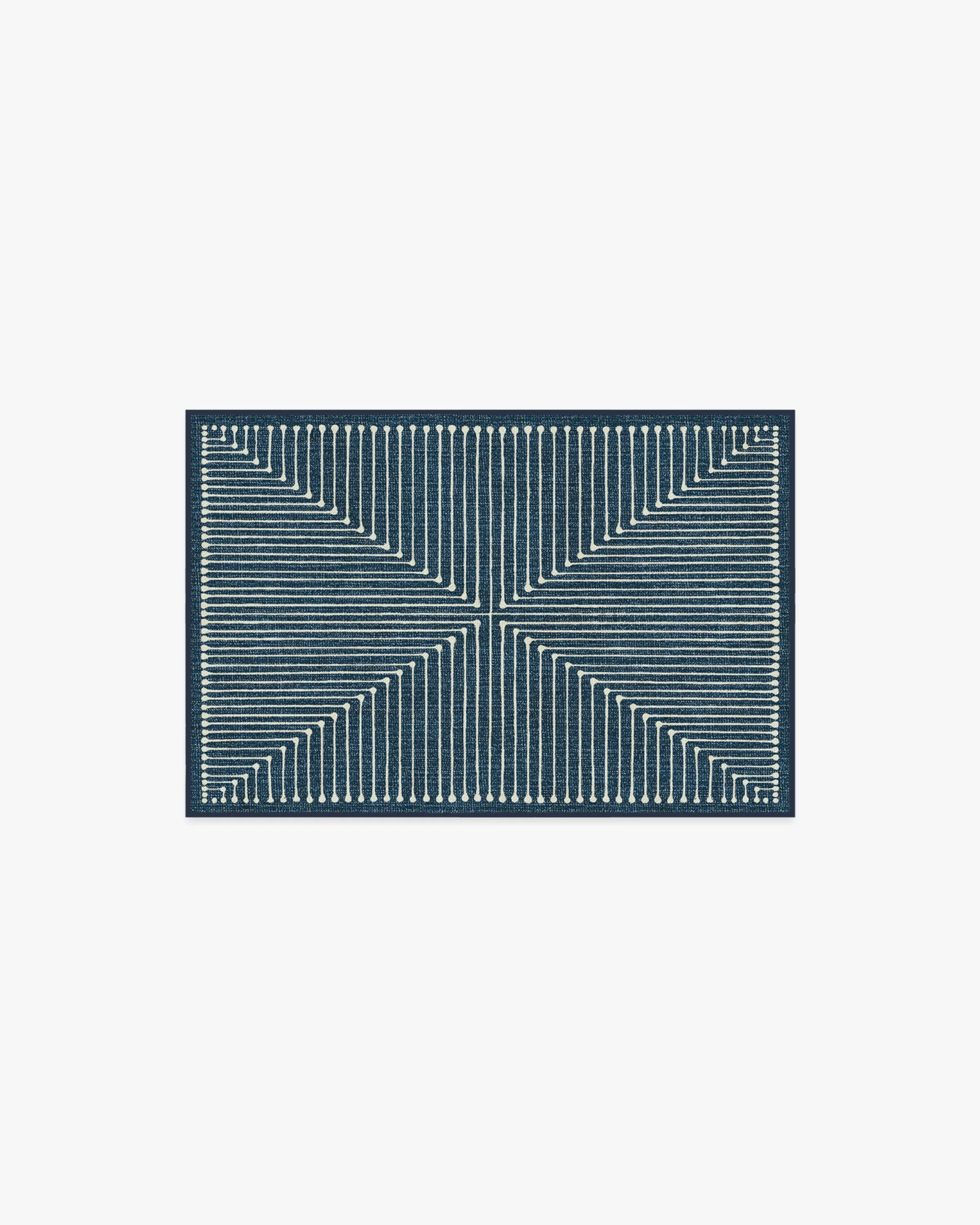 Inkdrop Lapis Blue Rug by Jonathan Adler