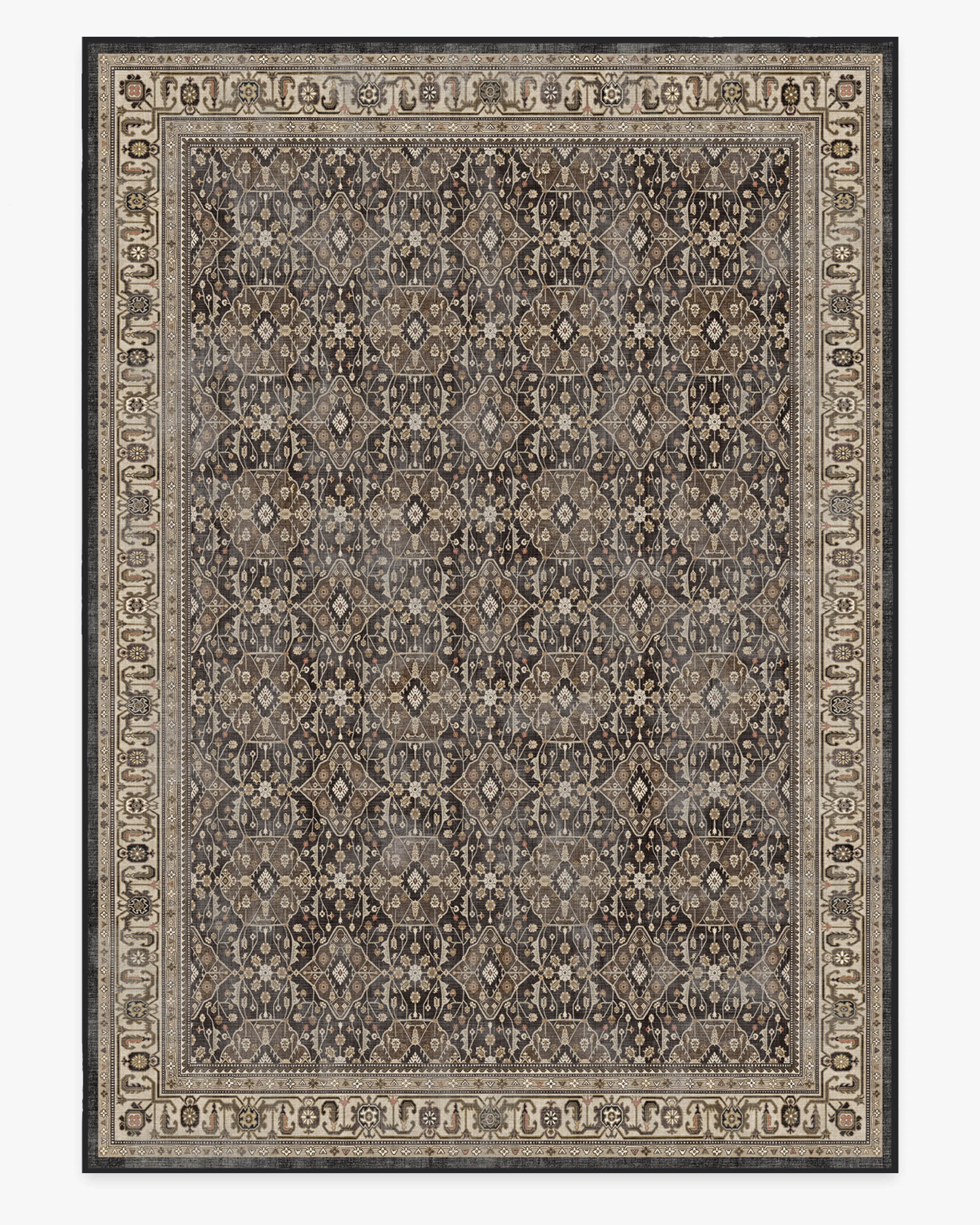 Alessia Dark Wood Flatwoven Rug
