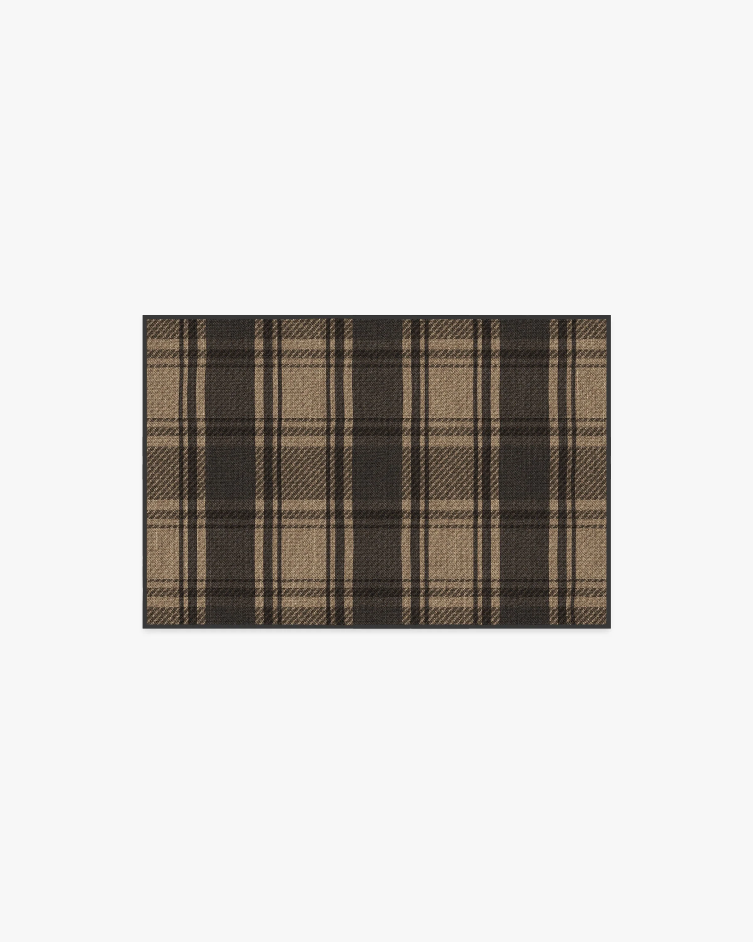 Easton Plaid Charcoal & Natural Rug