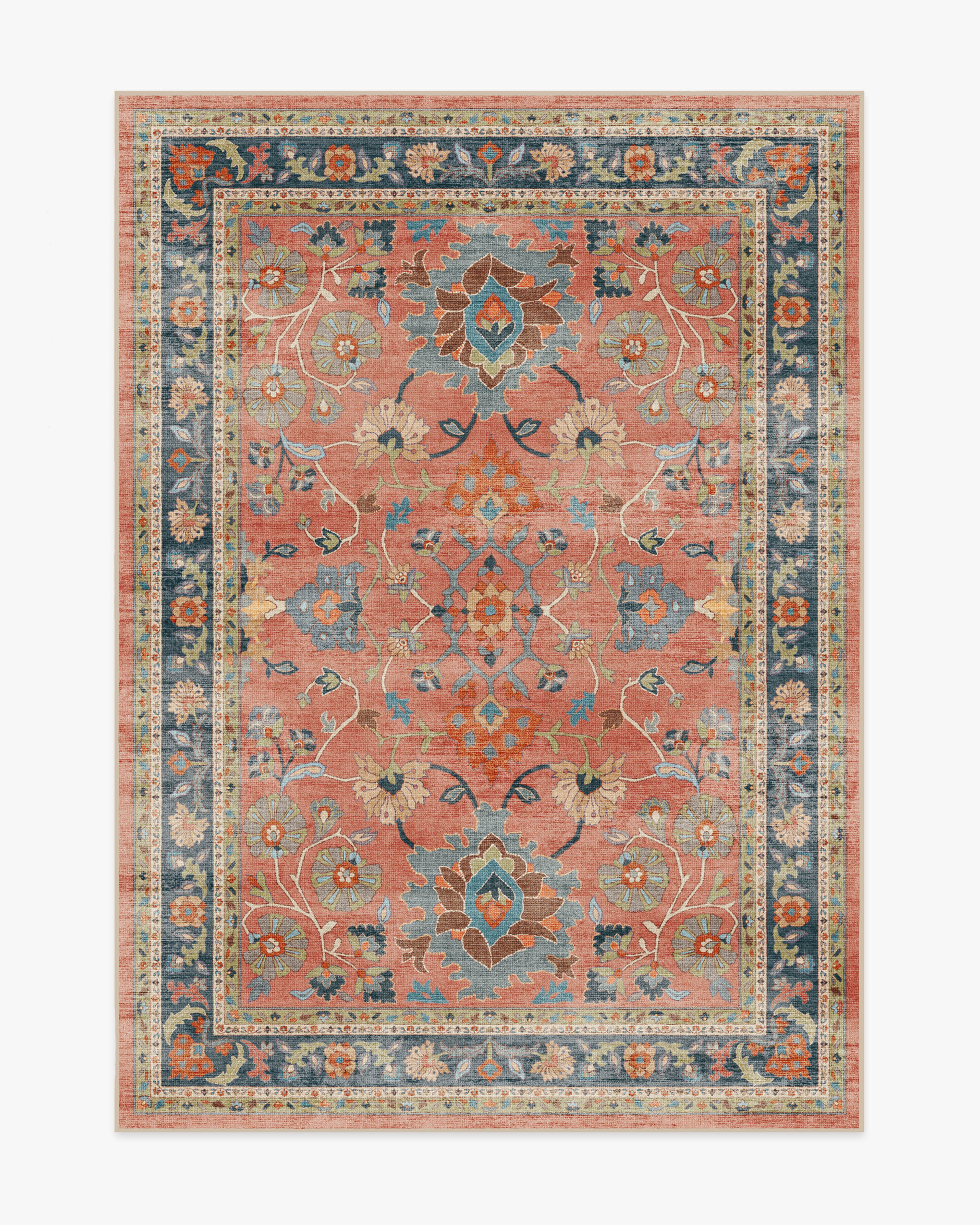 Calabria Coral Multicolor Flatwoven Rug