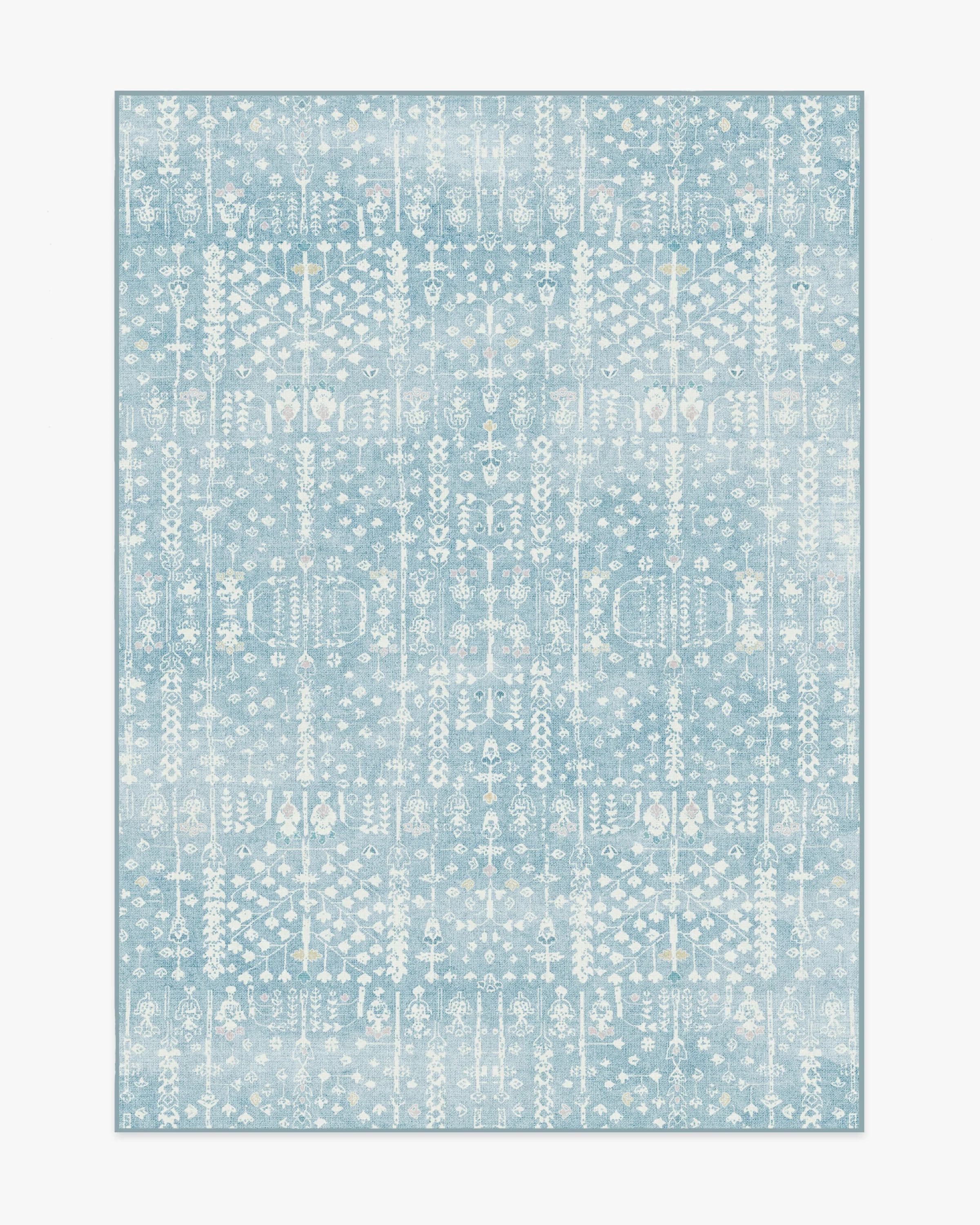 Palmetto Coastal Blue Rug by Gray Malin