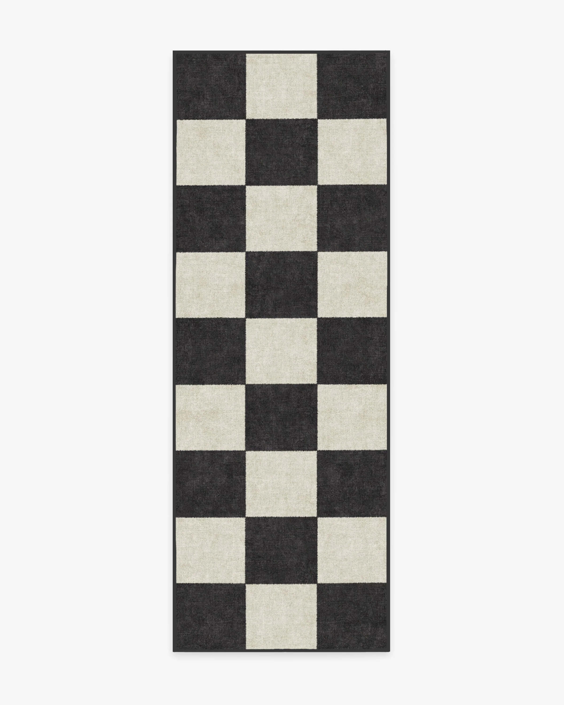 Jaque Checkered Black Flatwoven Rug
