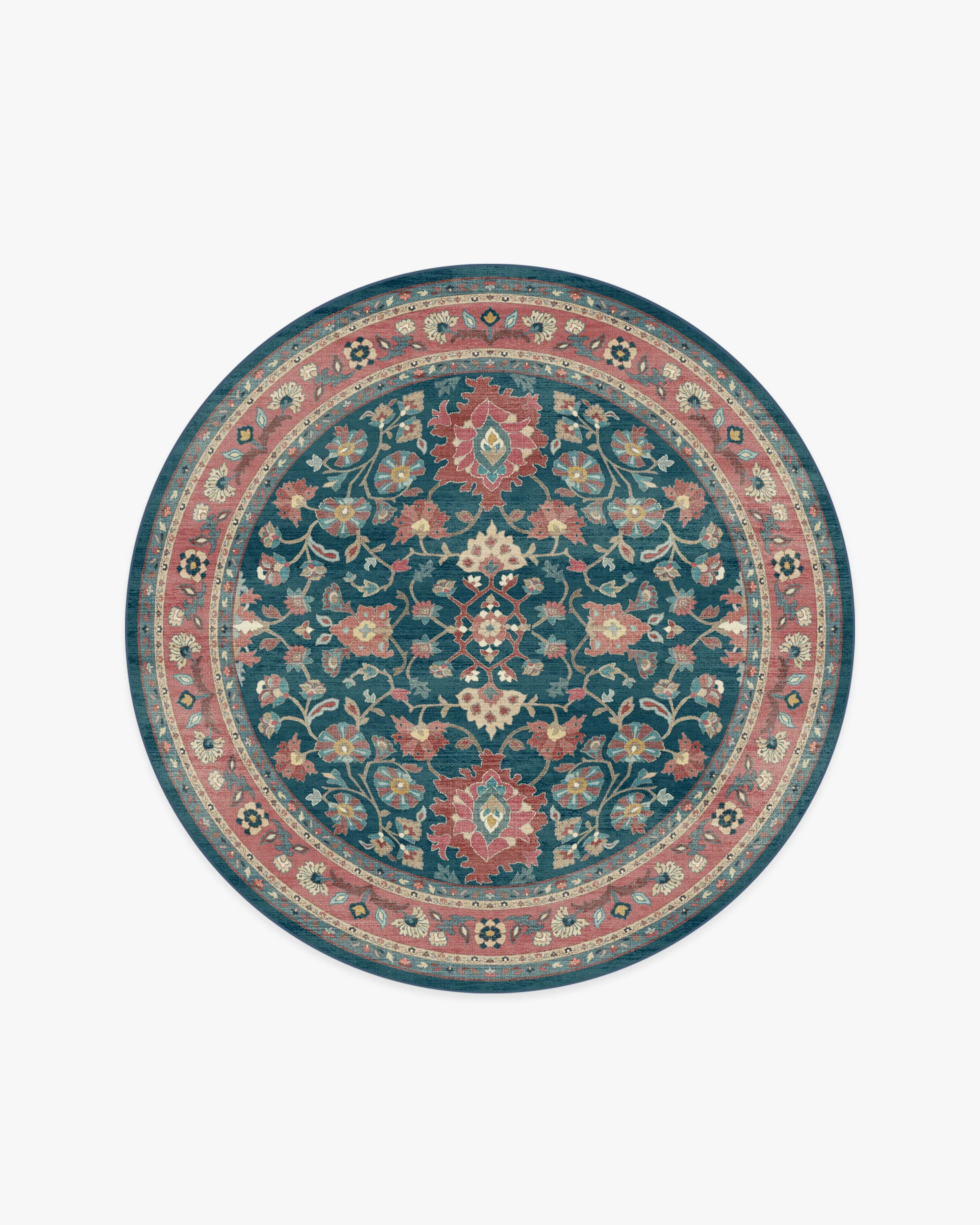 Calabria Navy & Cayenne Rug