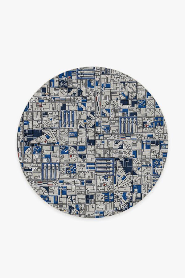 Smugglers Geo R2D2 Blue Flatwoven Rug