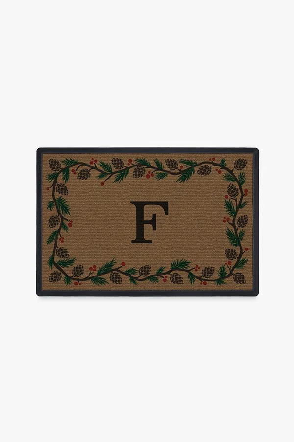 Winter Woods Monogram Doormat