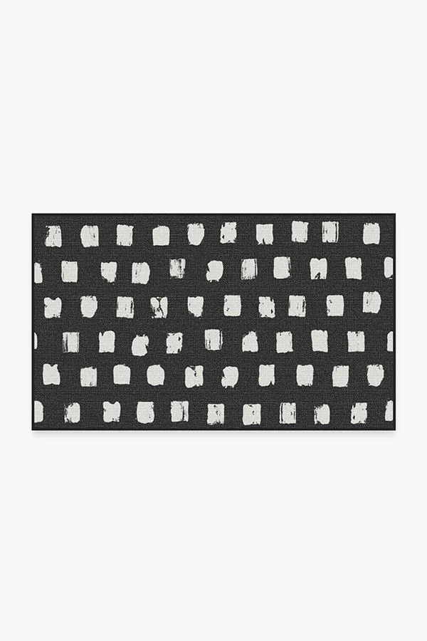 Cobblestone Black Outdoor Rug