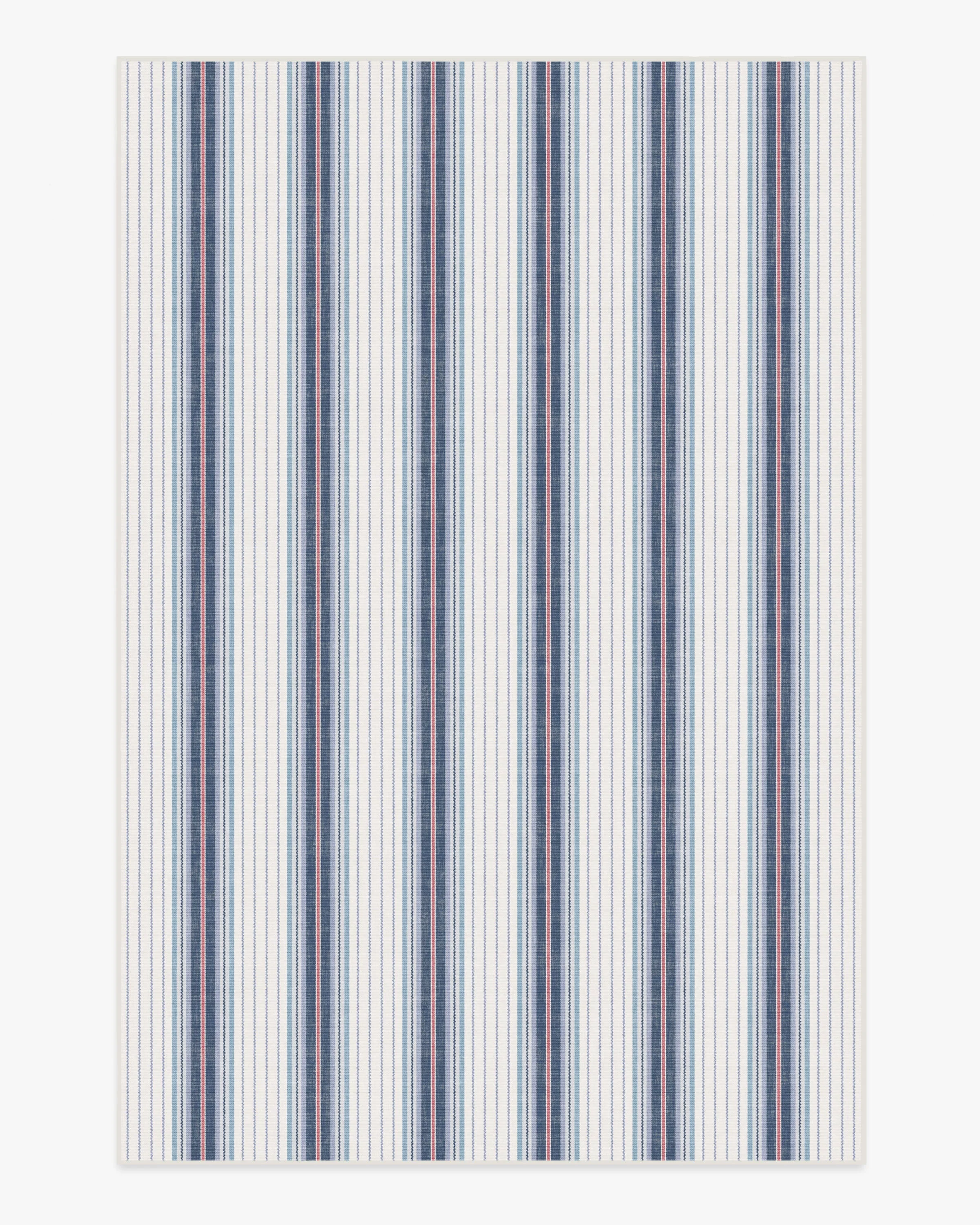 Cosette Stripe Ivory & Indigo Rug