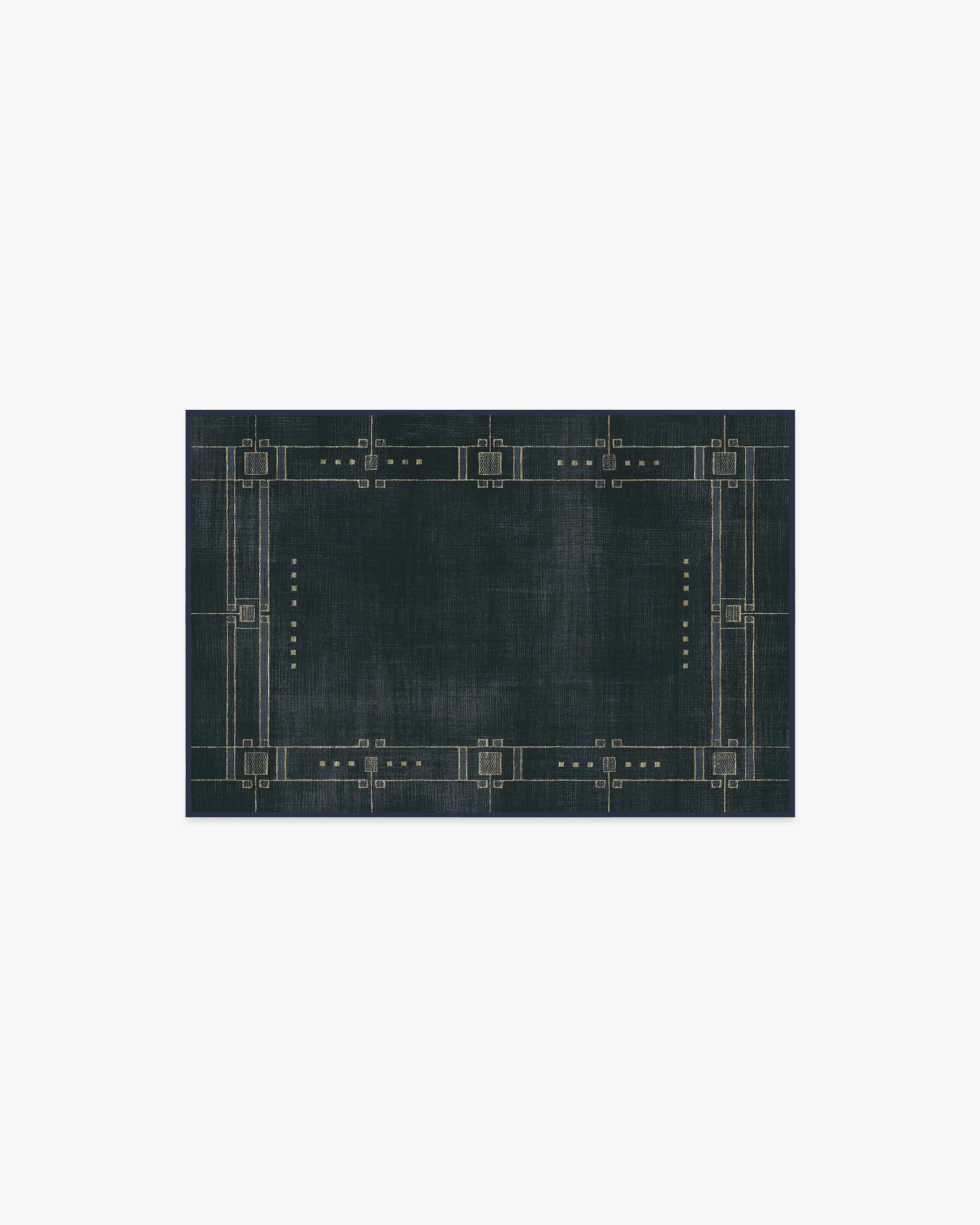 Avery Midnight Blue Flatwoven Rug by Architectural Digest