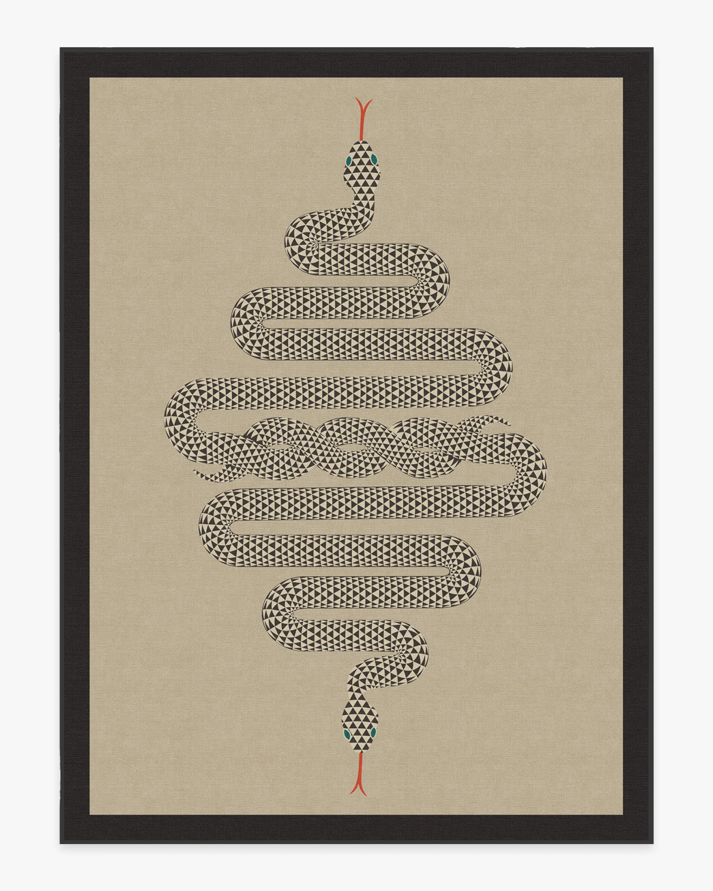 Venom Neutral Flatwoven Rug by Jonathan Adler