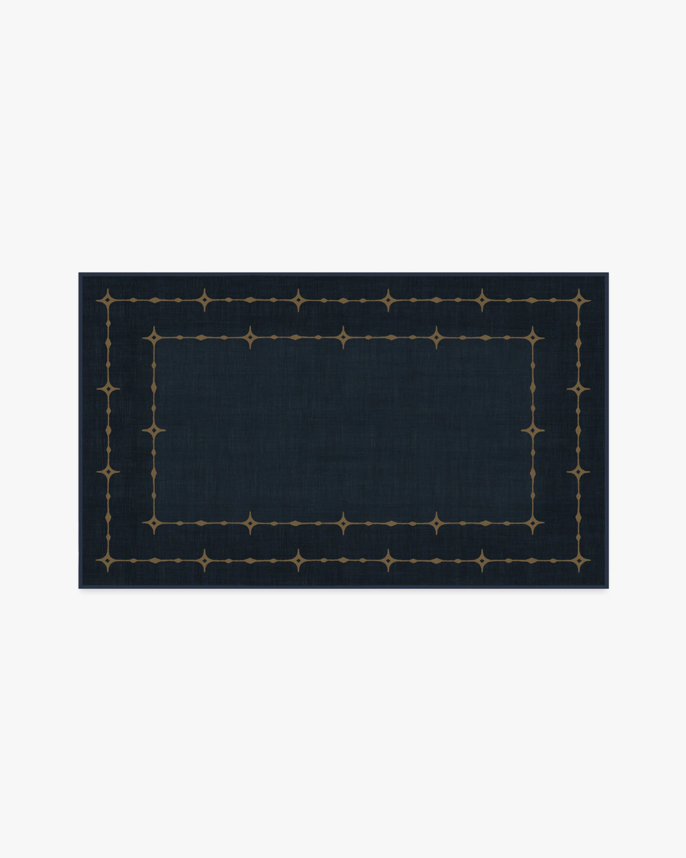 Sparkle Border Dark Navy Rug