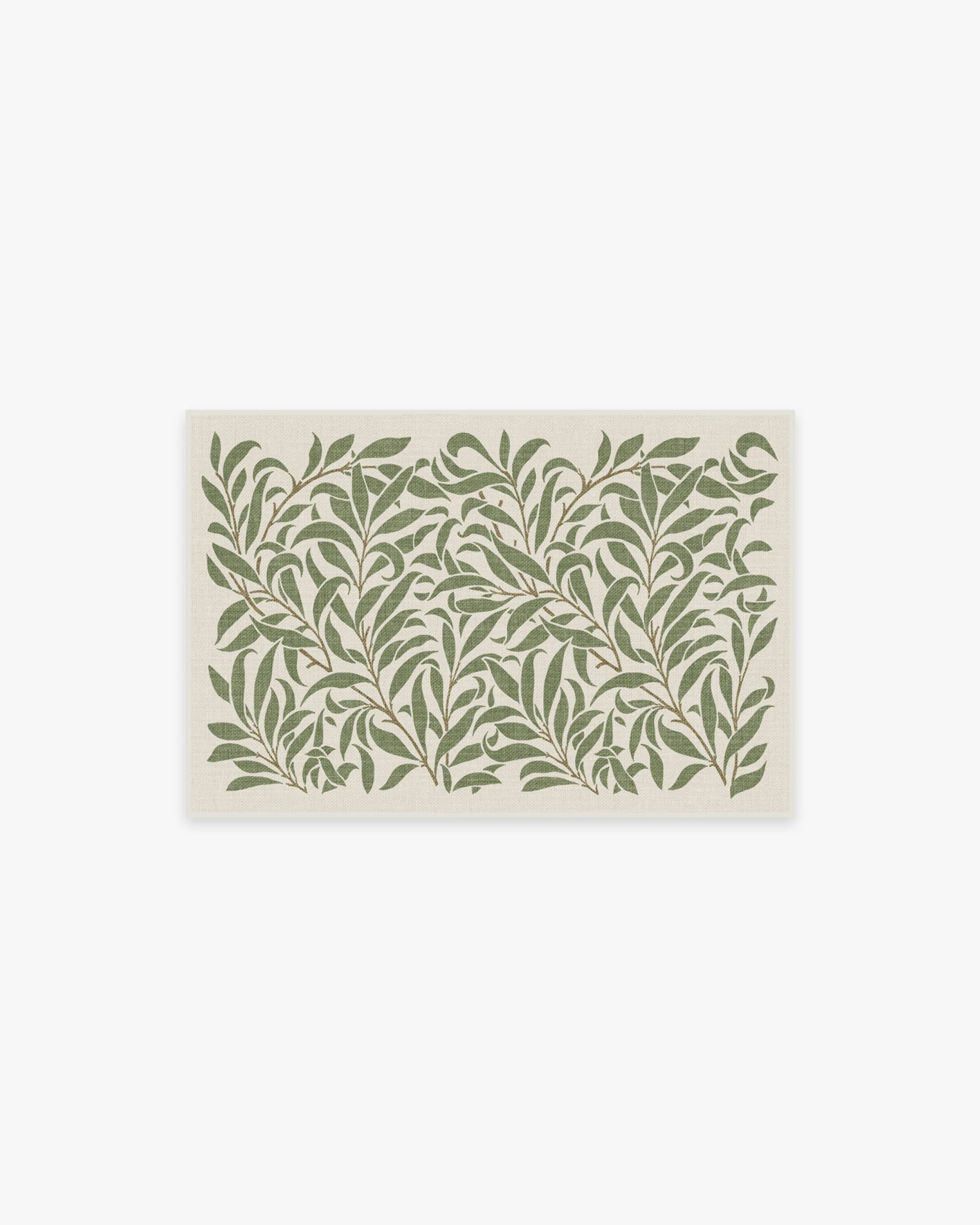 Pure Willow Boughs Green Rug by Morris & Co.