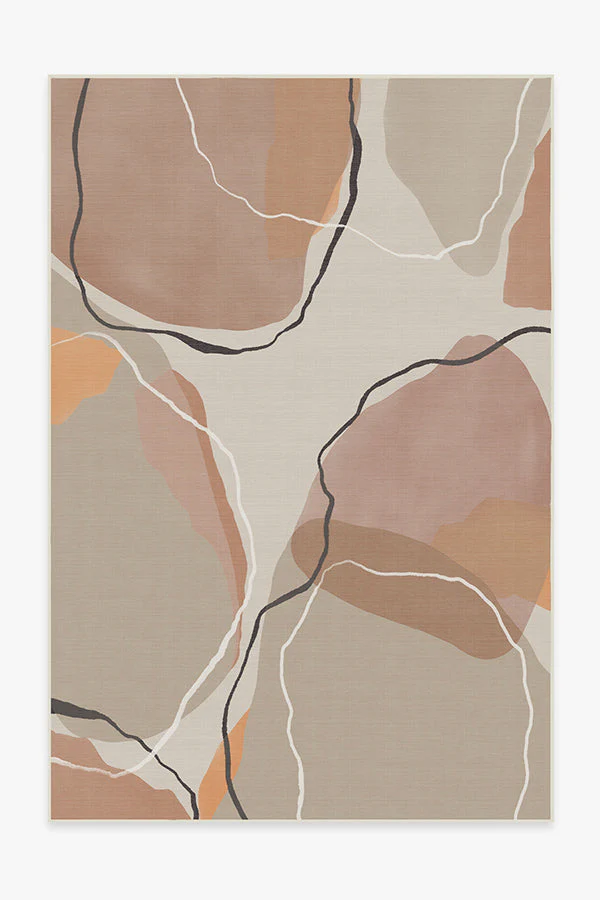 Petra Copper Rose Outdoor Rug