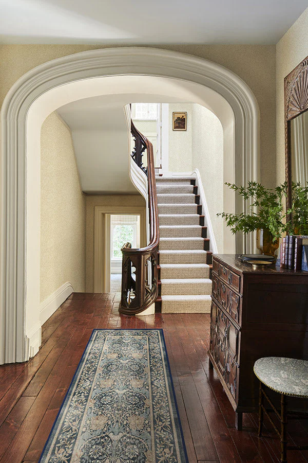 Honeysuckle & Tulip Indigo Rug by Morris & Co.