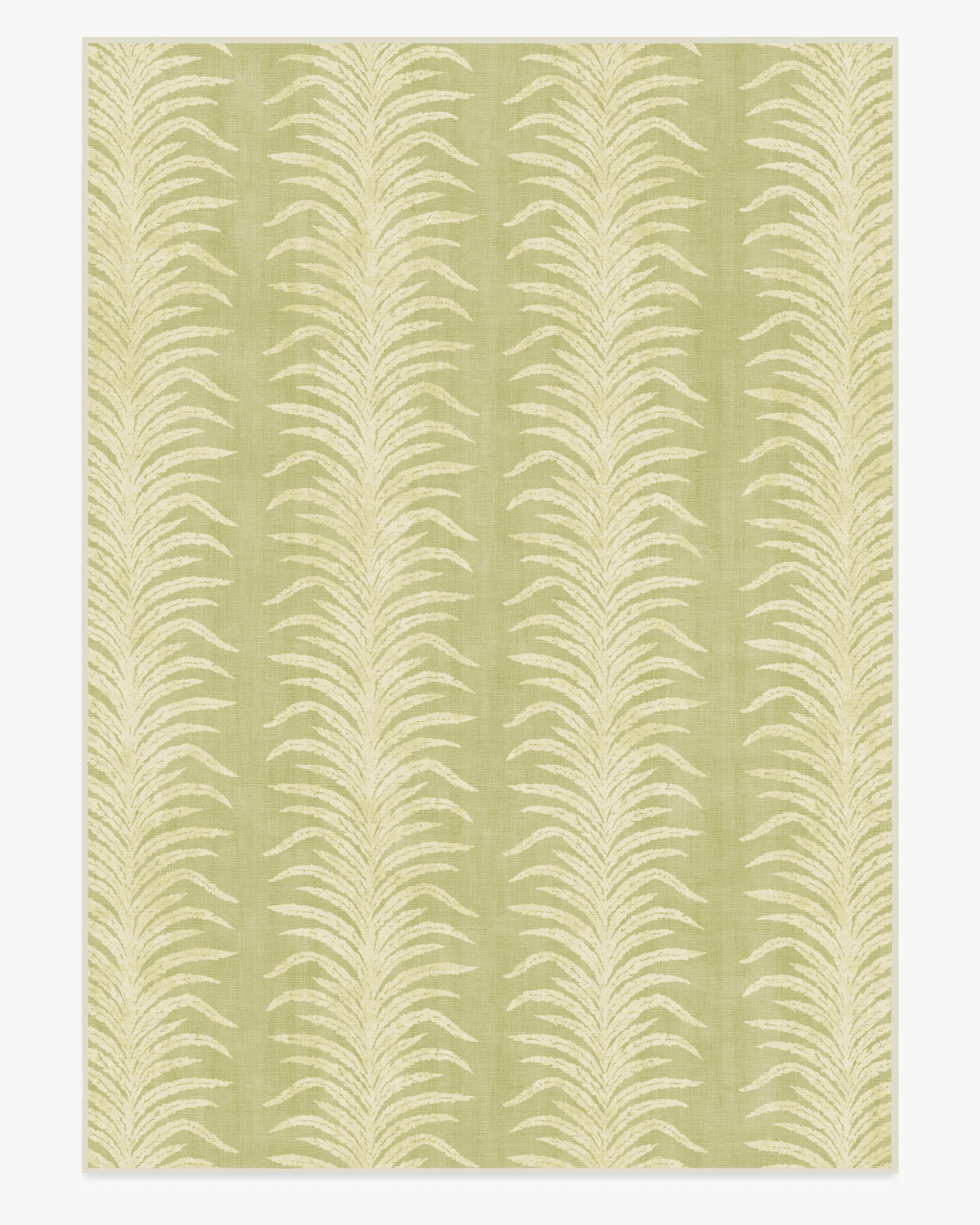 Tree Fern Matcha Green Rug by Sanderson