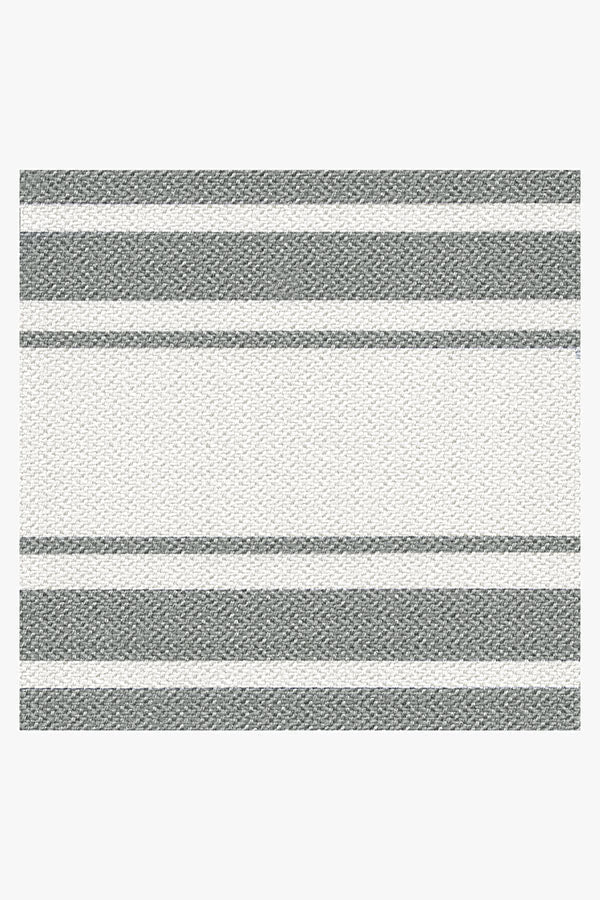 Marina Stripe Grey Outdoor Rug
