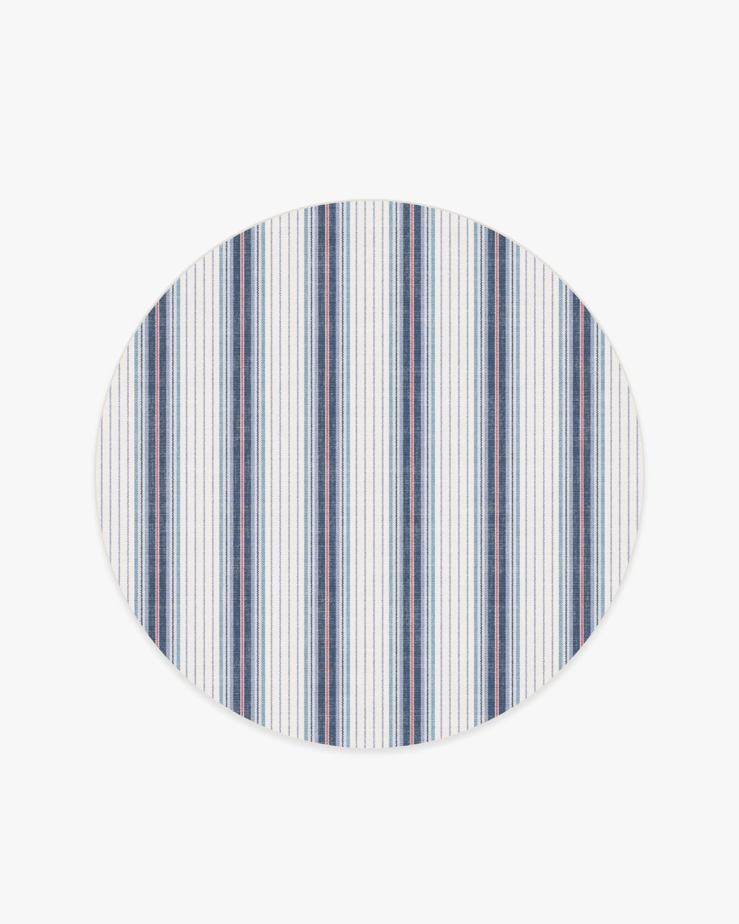 Cosette Stripe Ivory & Indigo Rug