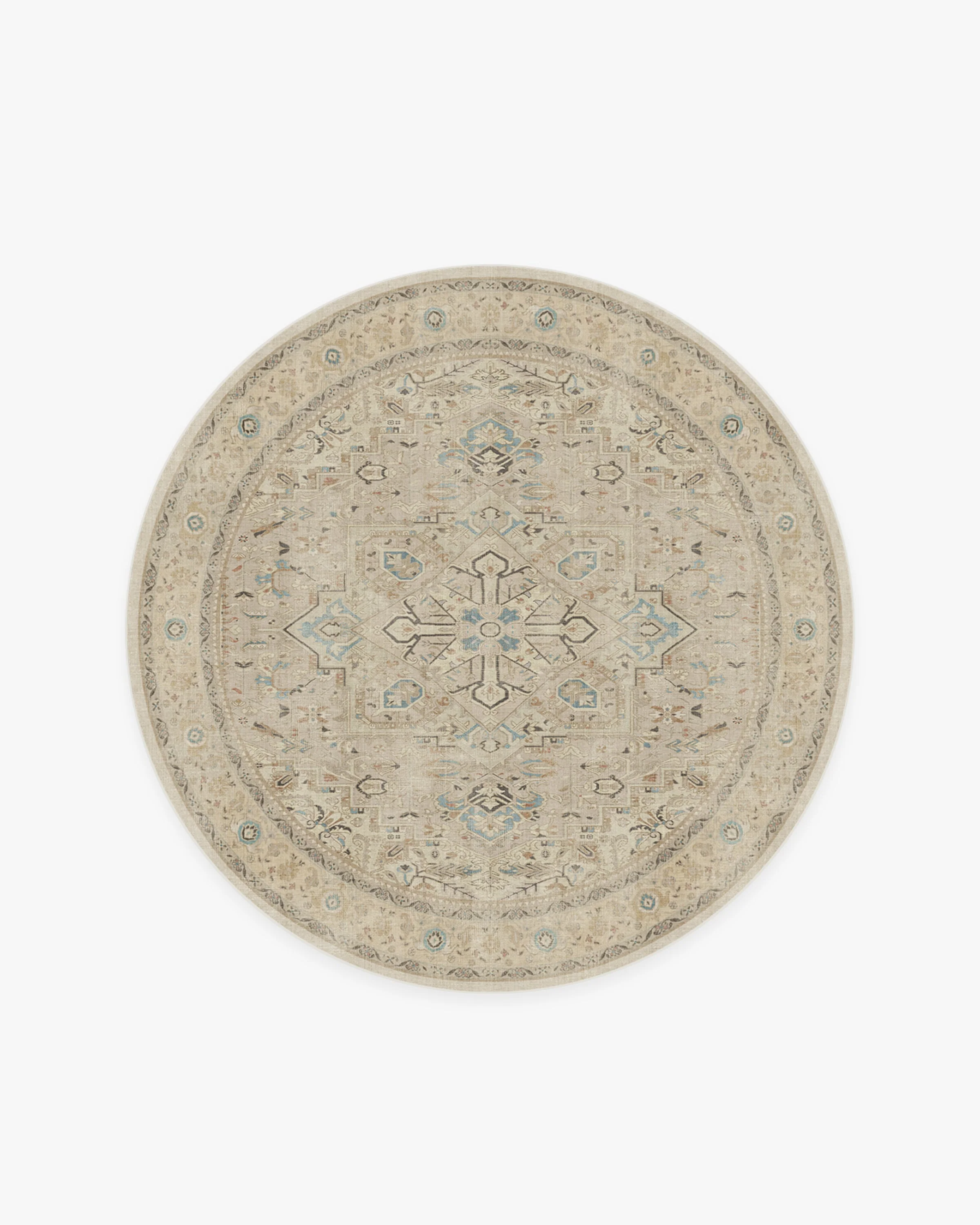 Kamran Ivory Opal Rug