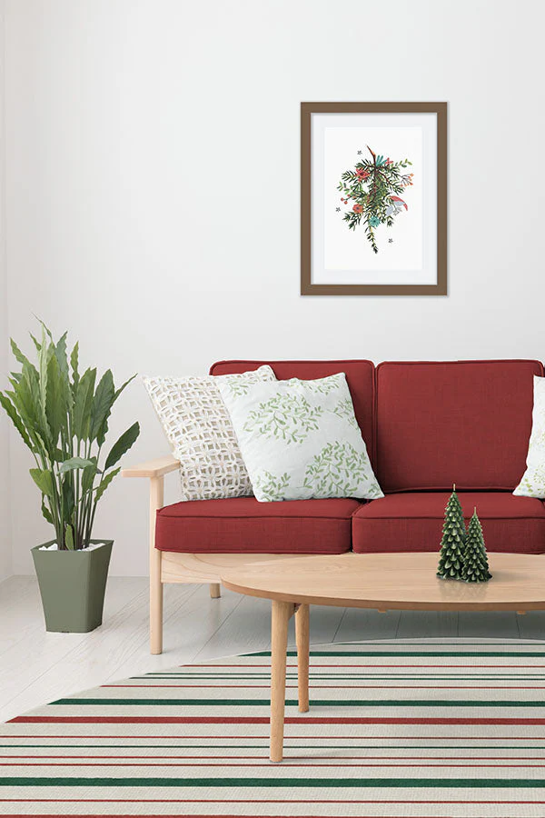 Hudson Stripe Red & Green Rug