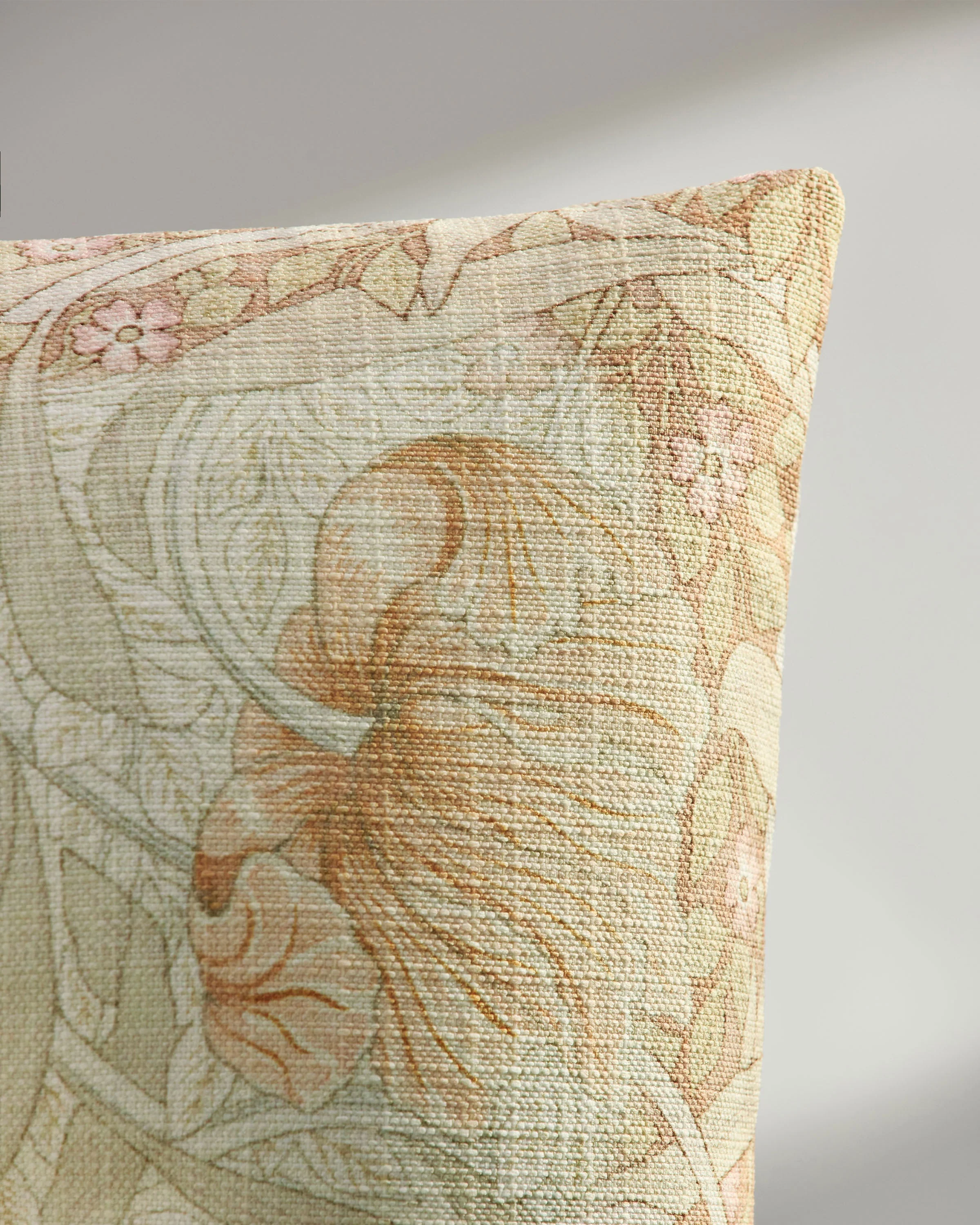 Pimpernel Vintage Blush Woven Throw Pillow by Morris & Co.