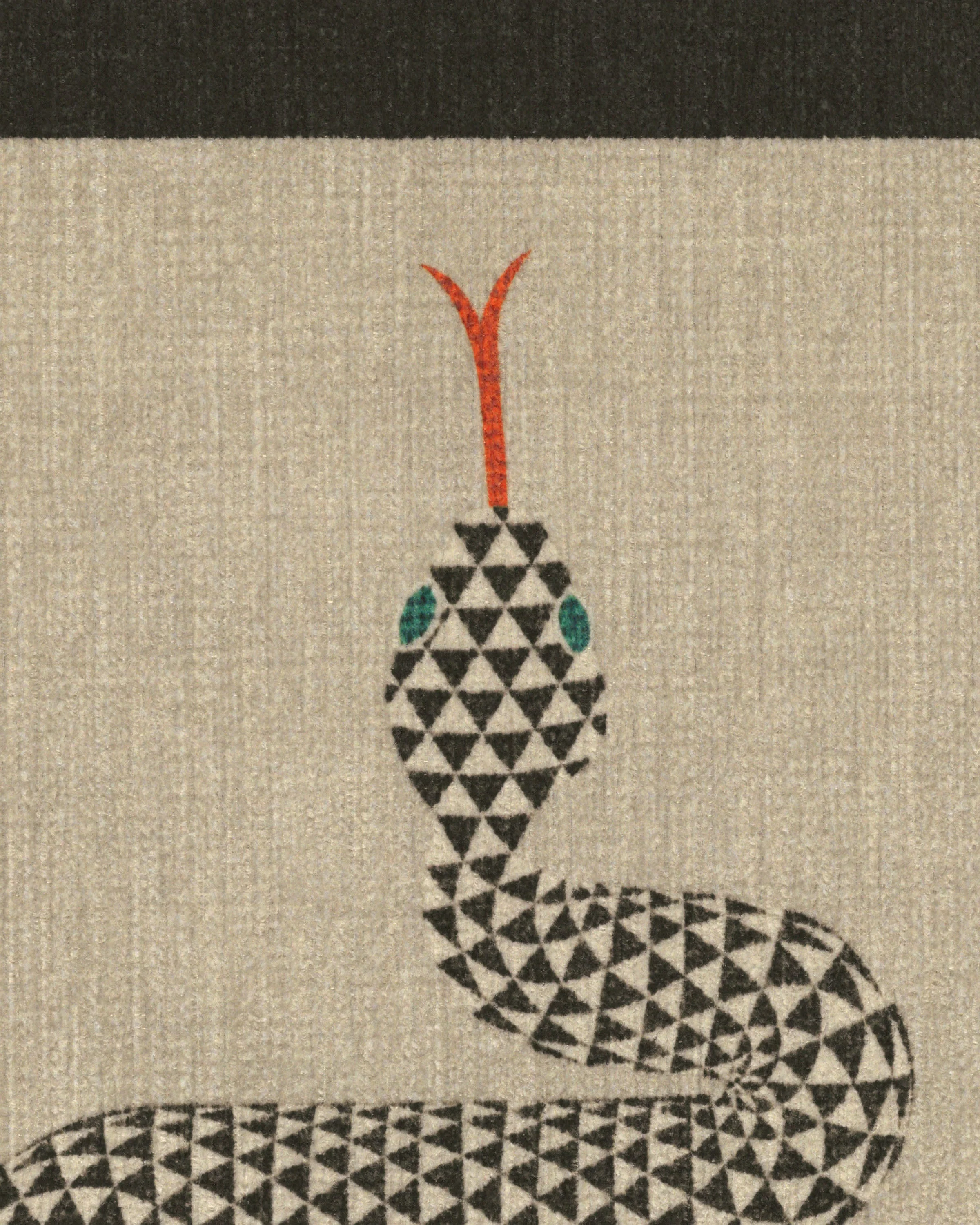 Venom Neutral Flatwoven Rug by Jonathan Adler
