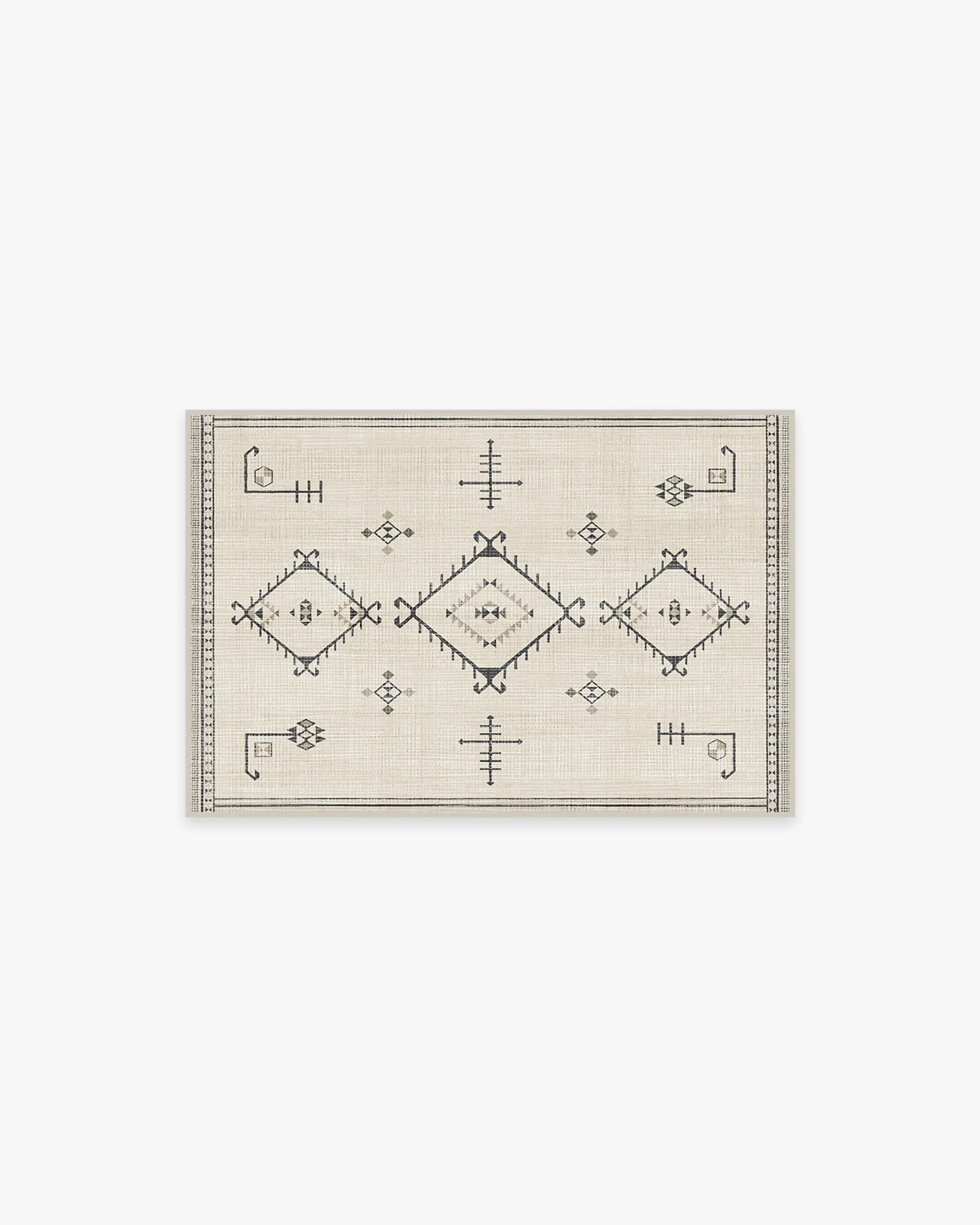 Damali Black & White Flatwoven Rug