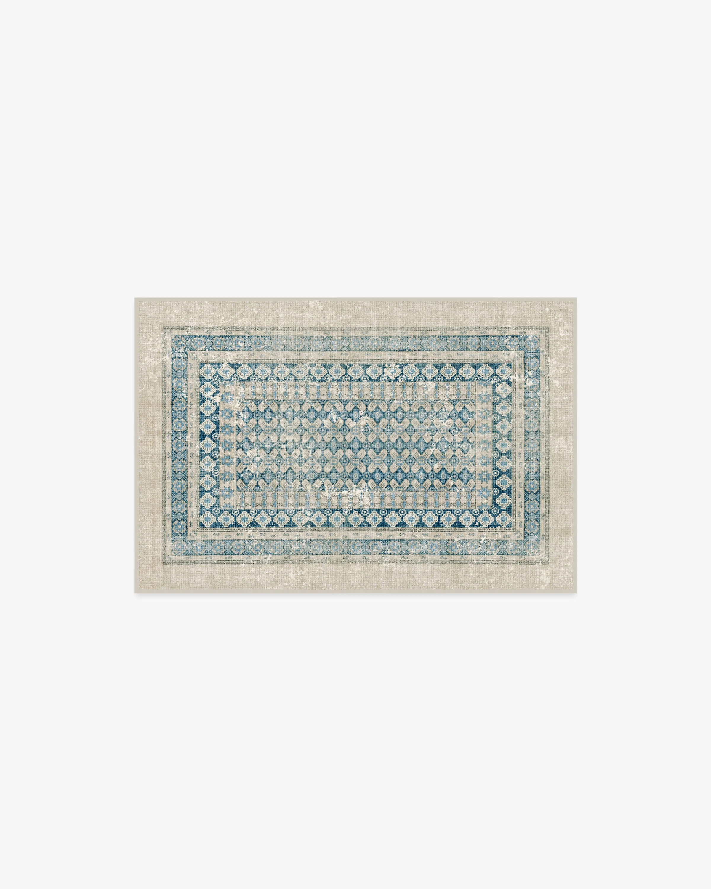 Cyrus Neutral & Blue Rug