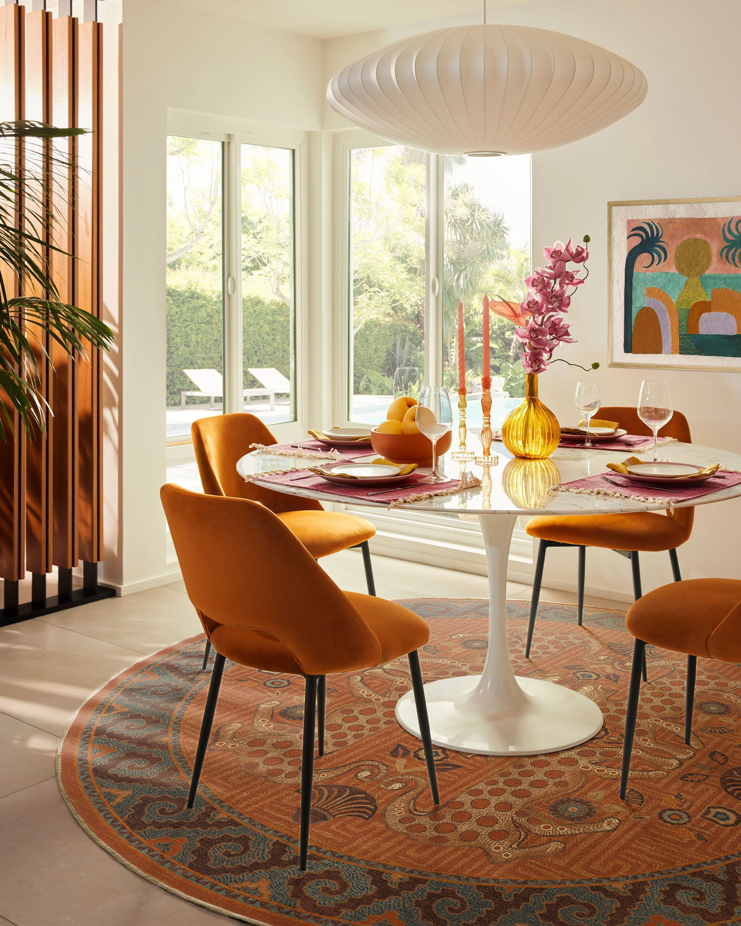 Eartha Terracotta Flatwoven Rug by Justina Blakeney