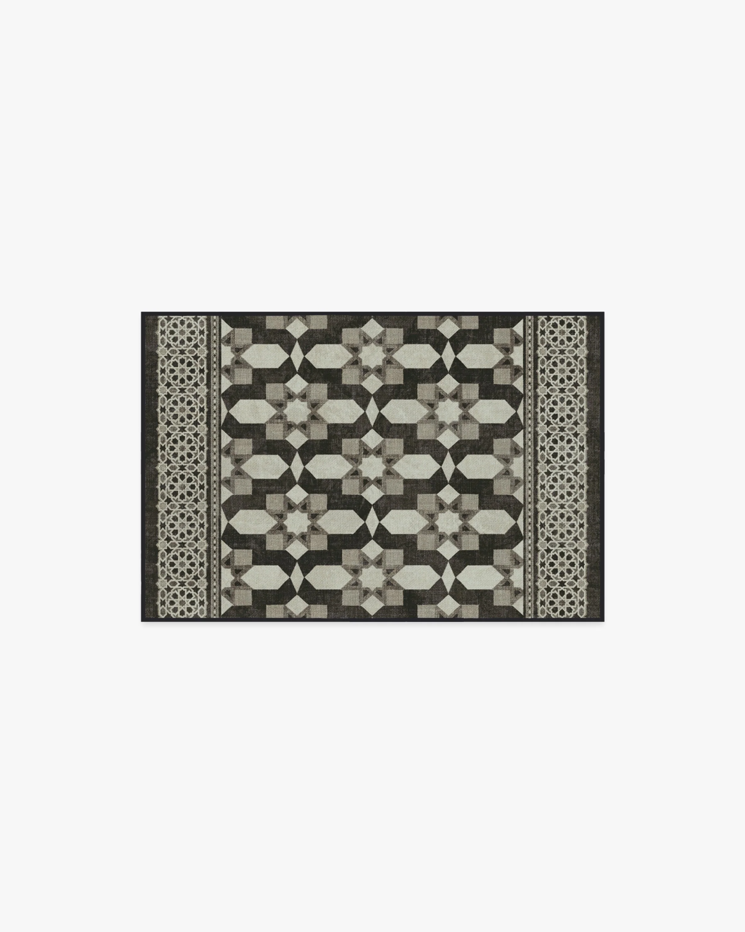 Emir Black & Ivory Flatwoven Rug by Martyn Lawrence Bullard