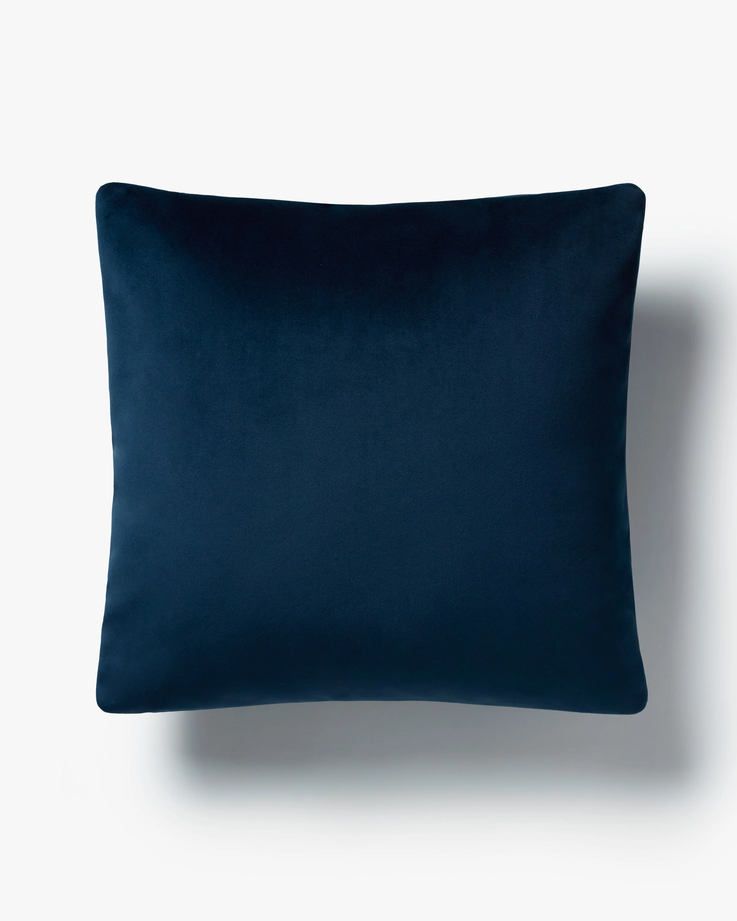 Midnight Blue Velvet Throw Pillow