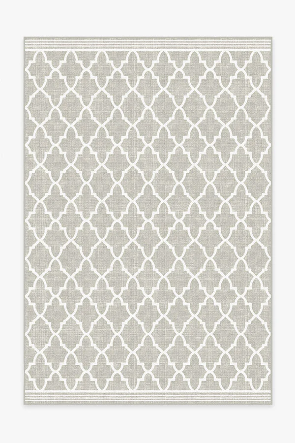 Varia Trellis Stone Outdoor Rug