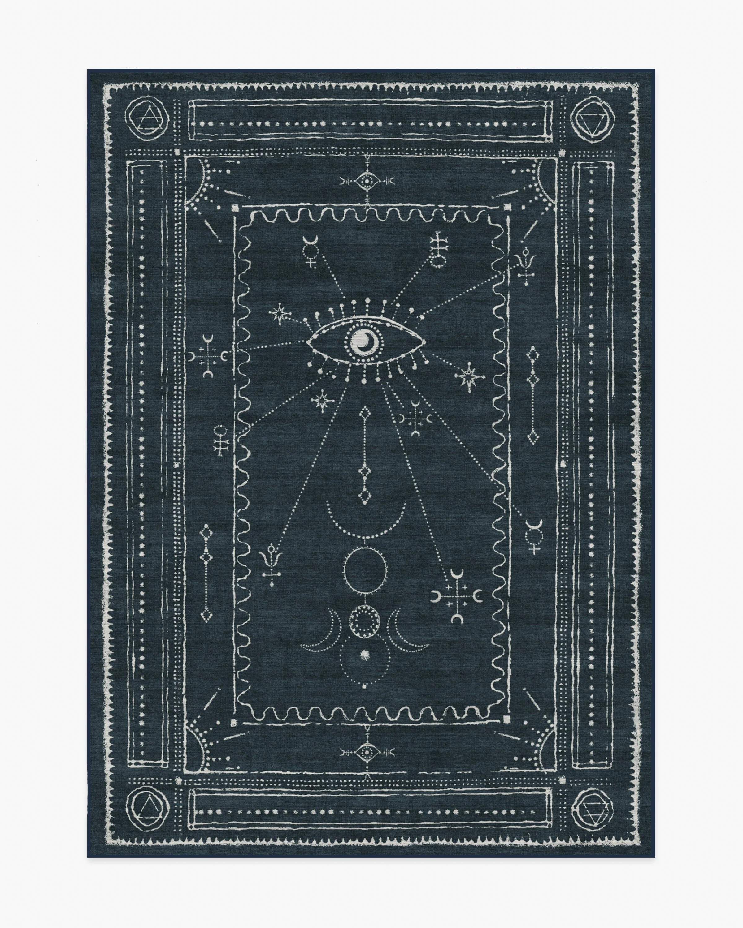 Velith Midnight Blue Flatwoven Rug