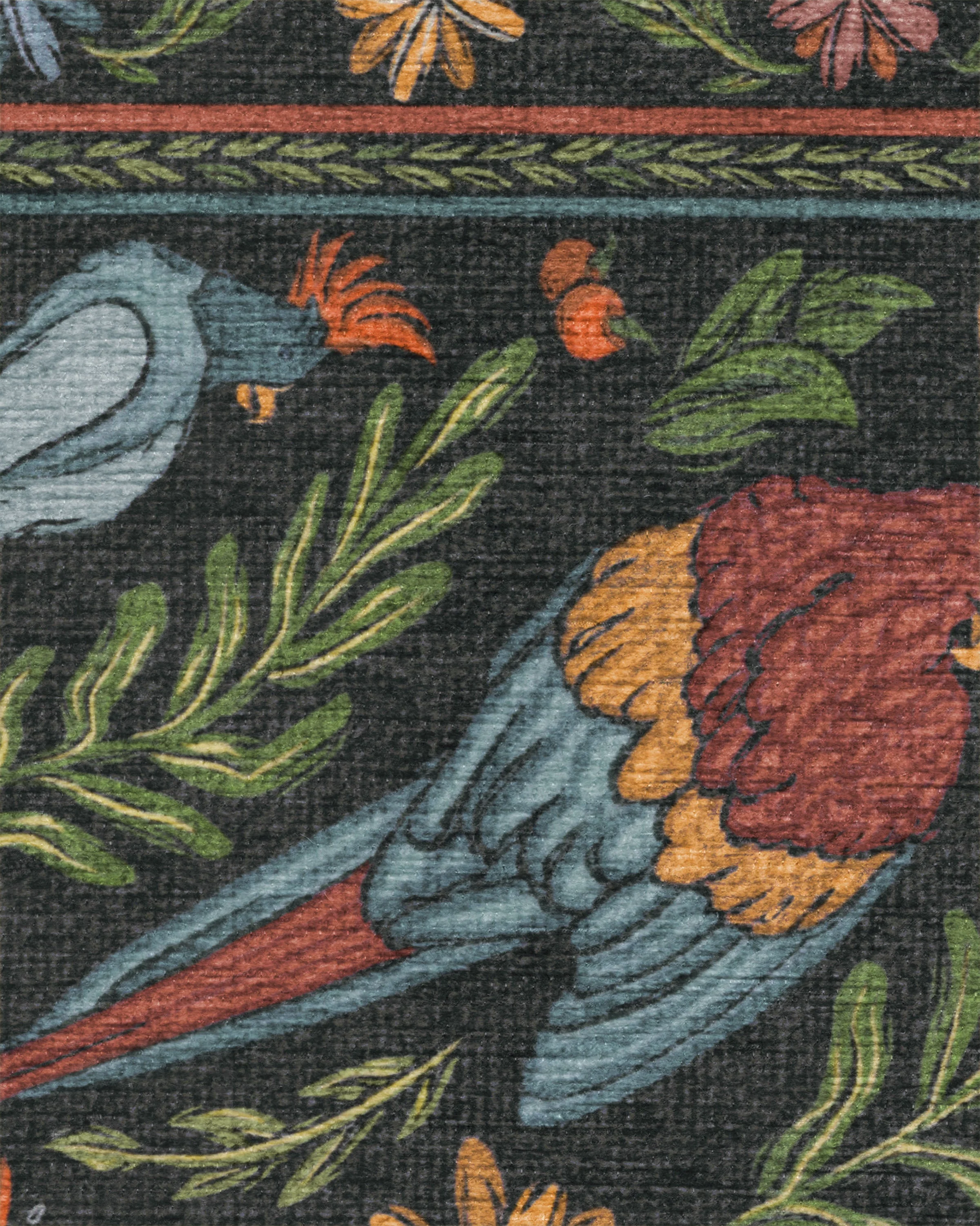Birds Of A Feather Flatwoven Rug by Iris Apfel