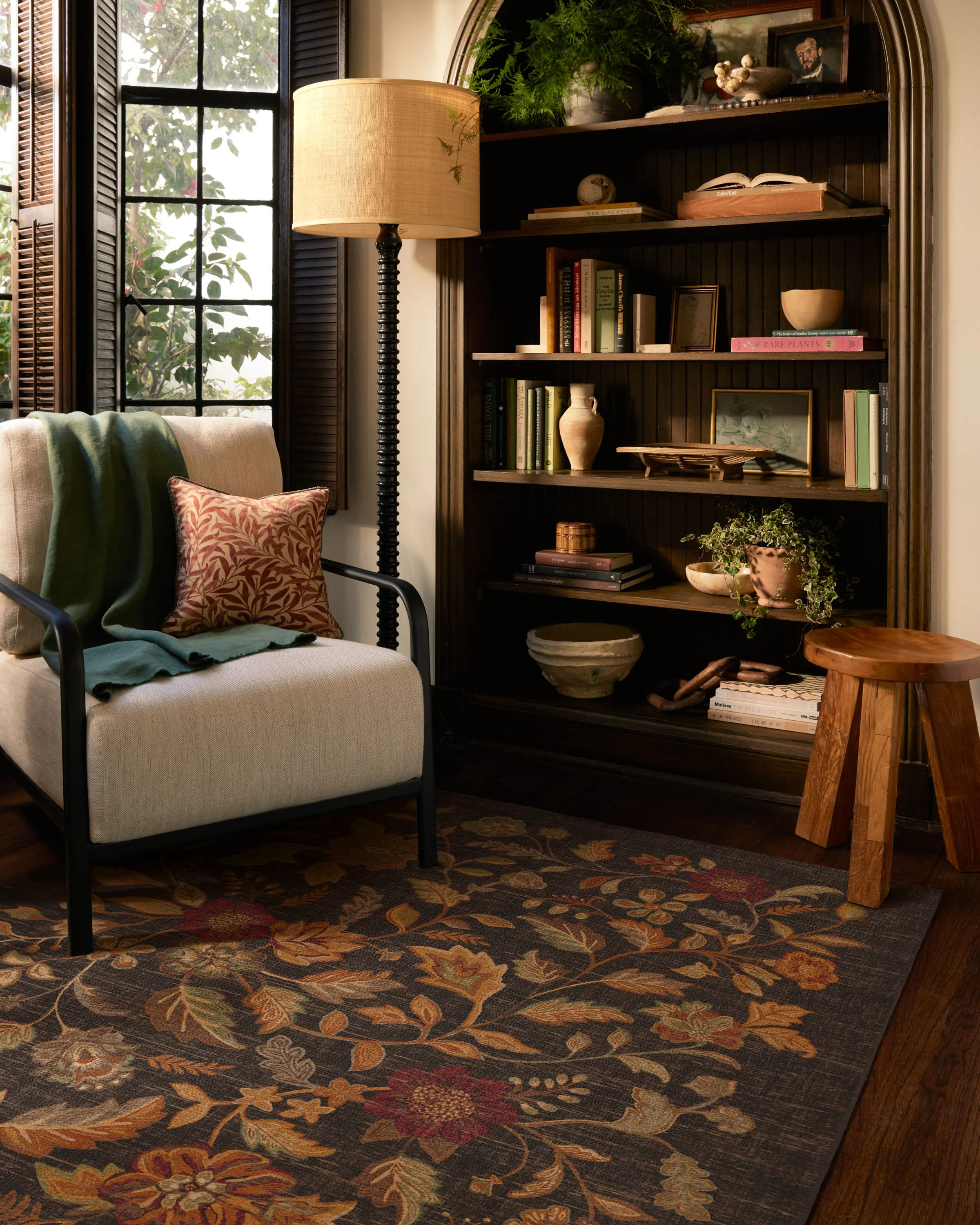 Anonna Dark Wood Flatwoven Rug