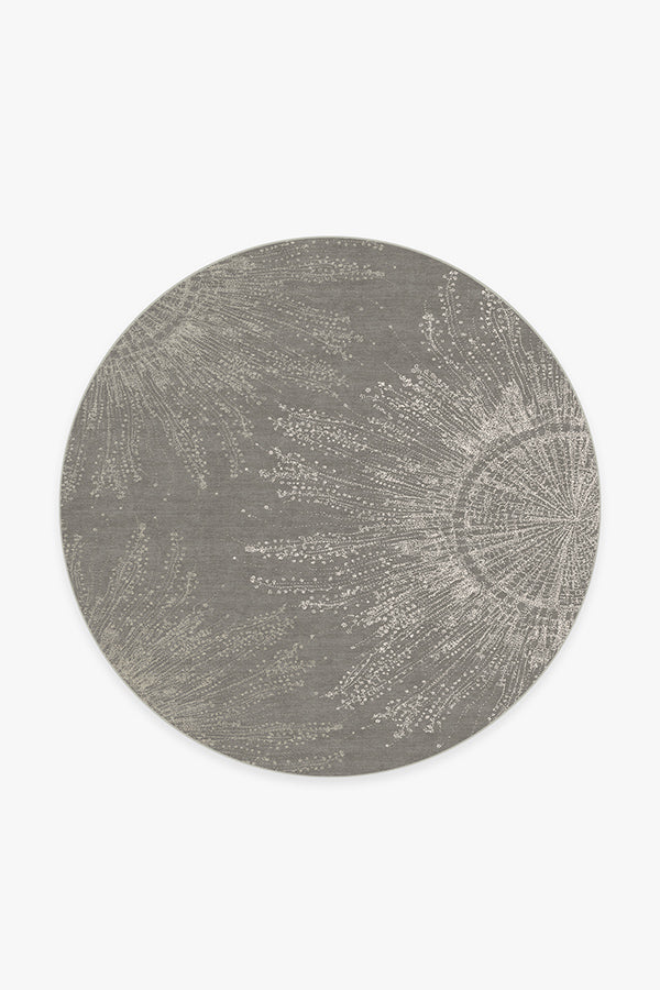 Jellyfish Bloom Silver Flatwoven Rug