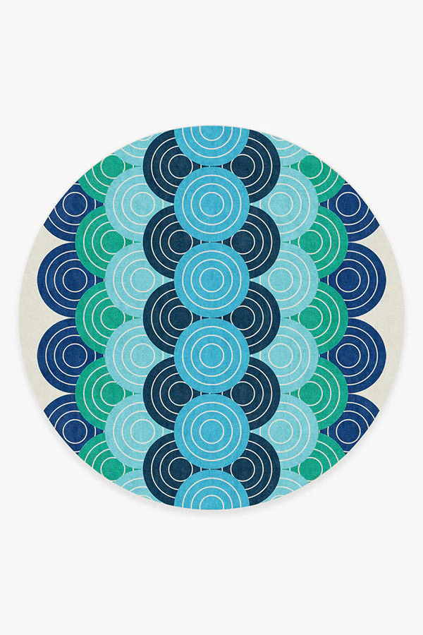 Biba Blue Green Rug by Jonathan Adler