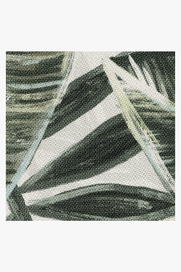 Filifera Palm Green Outdoor Rug
