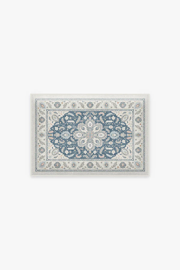 Safiya Teal Sage Bath Mat
