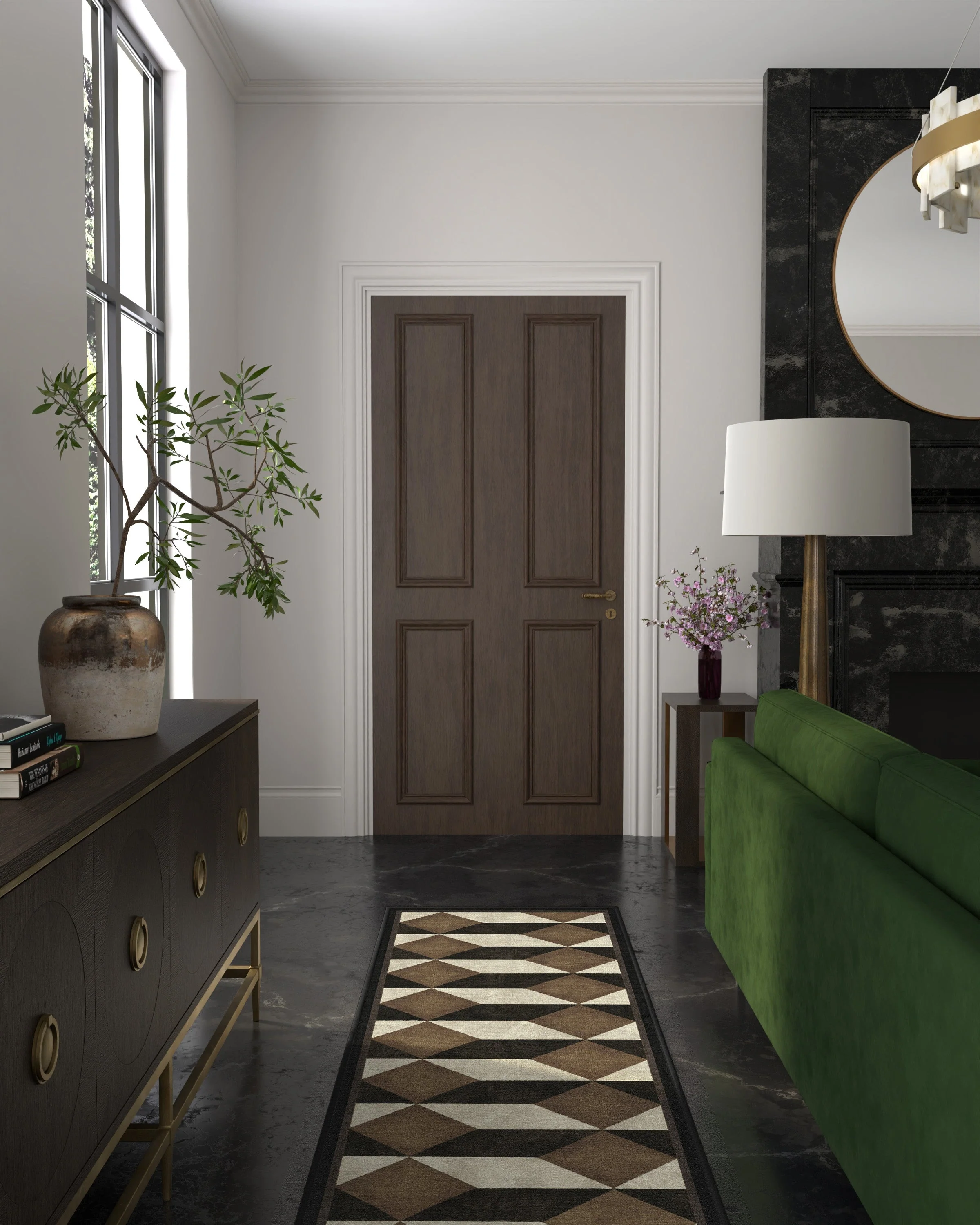 Oak Black & Camel Flatwoven Rug by Martyn Lawrence Bullard