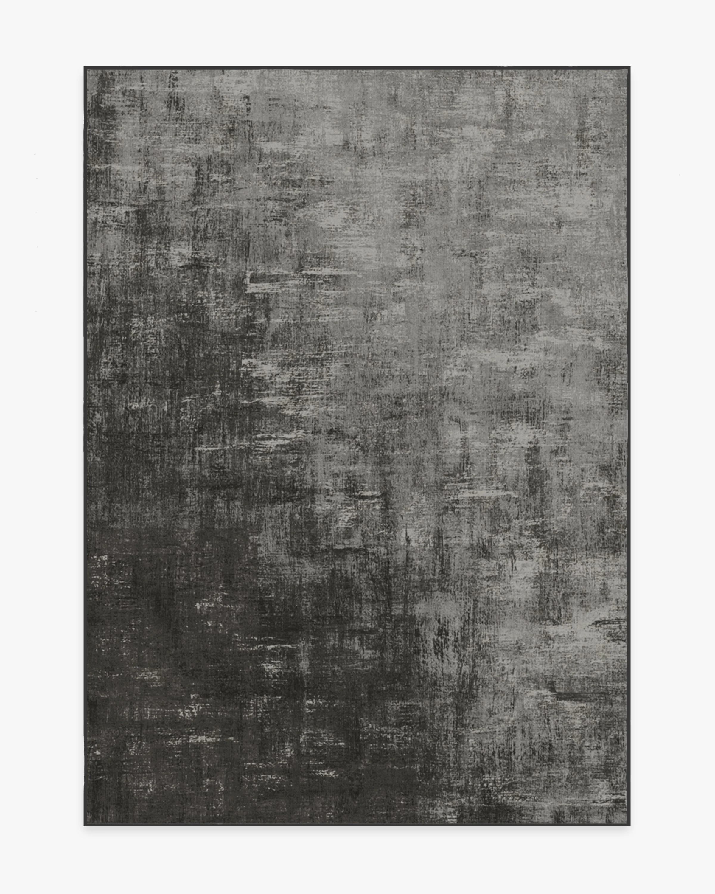 Impasto Greyscale Rug