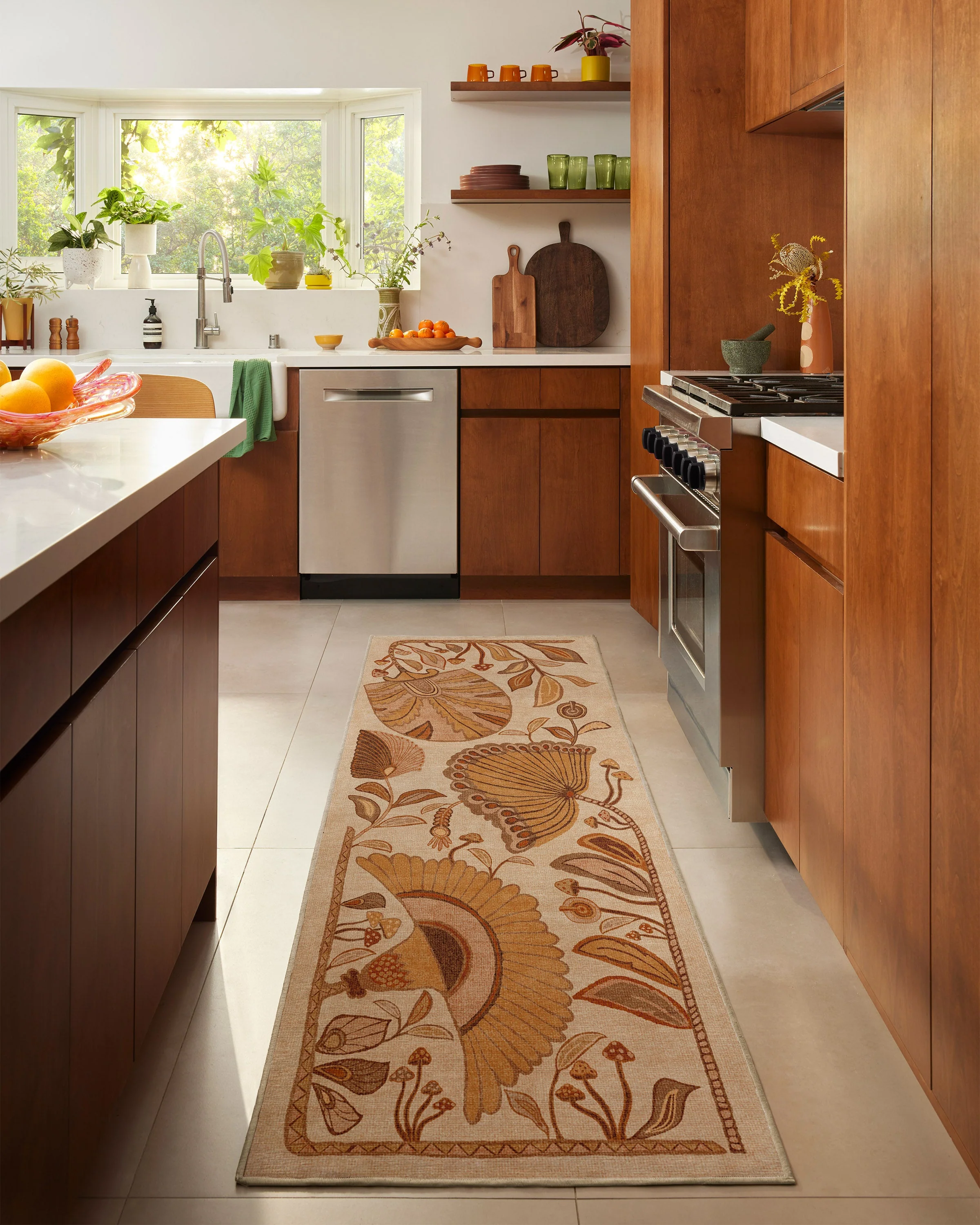 Alice Mellow Yellow Flatwoven Rug by Justina Blakeney