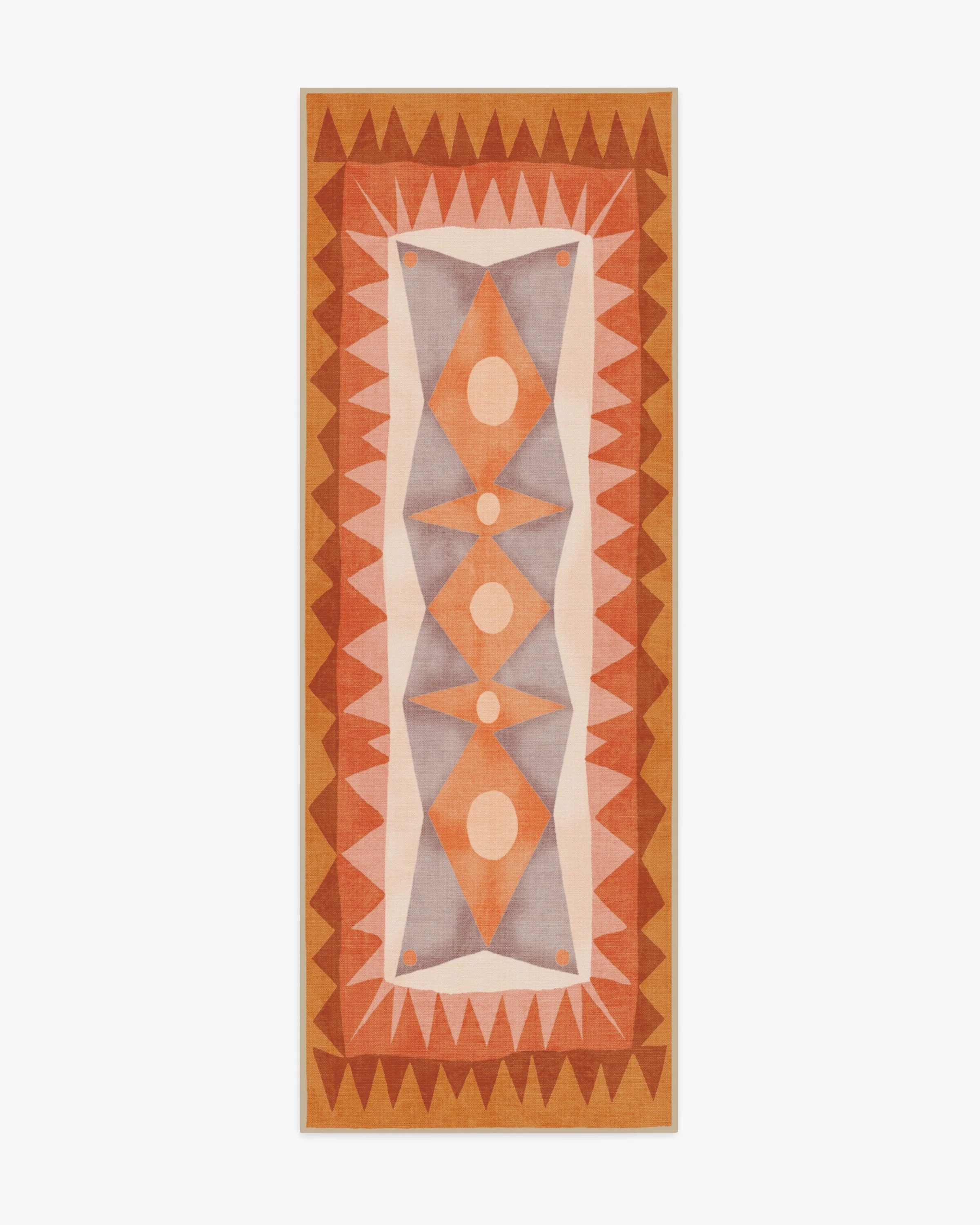 Hilma Papaya Outdoor Rug by Justina Blakeney