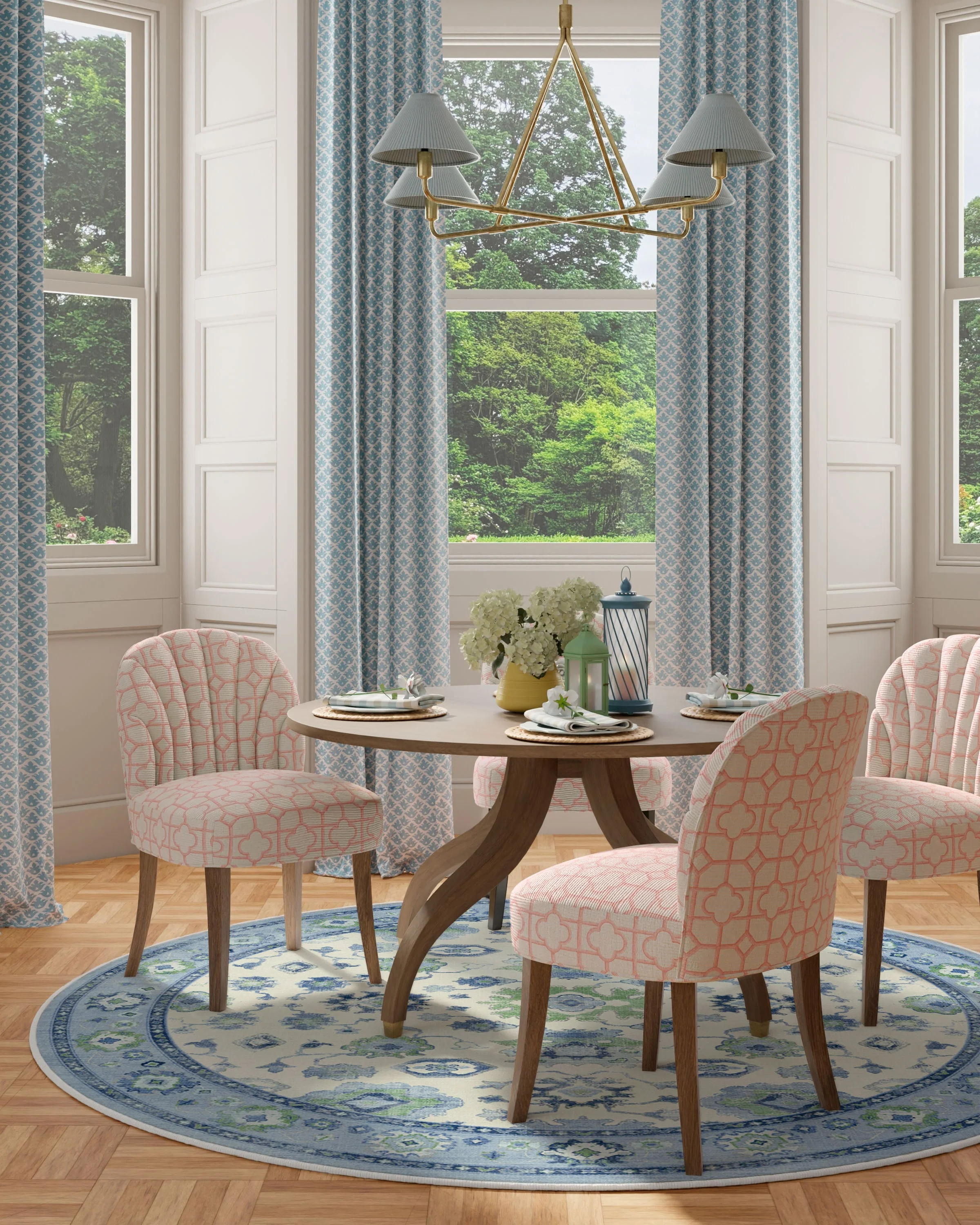 Serena Blue Rug by Mrs. Alice