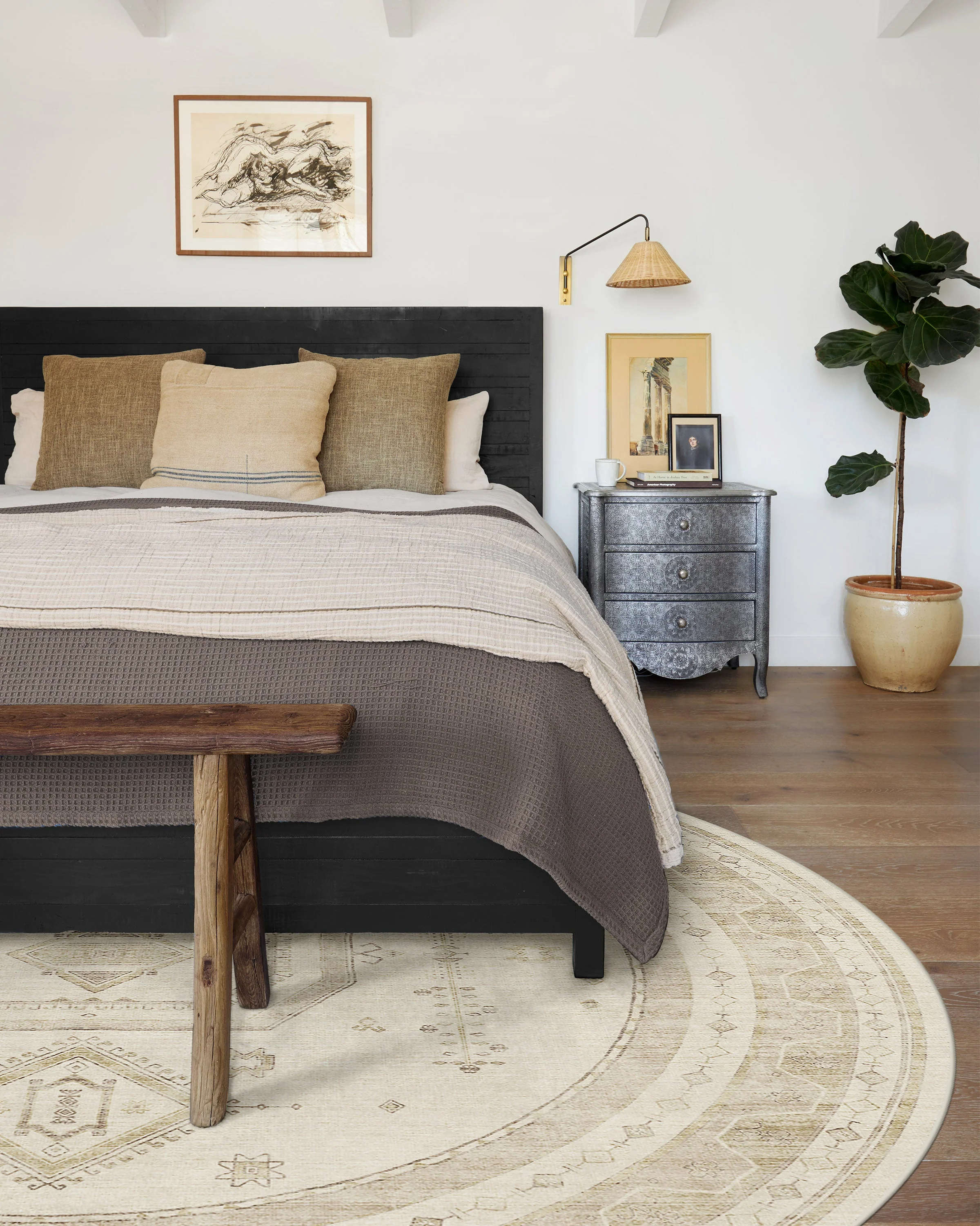 Shira Ivory & Natural Flatwoven Rug